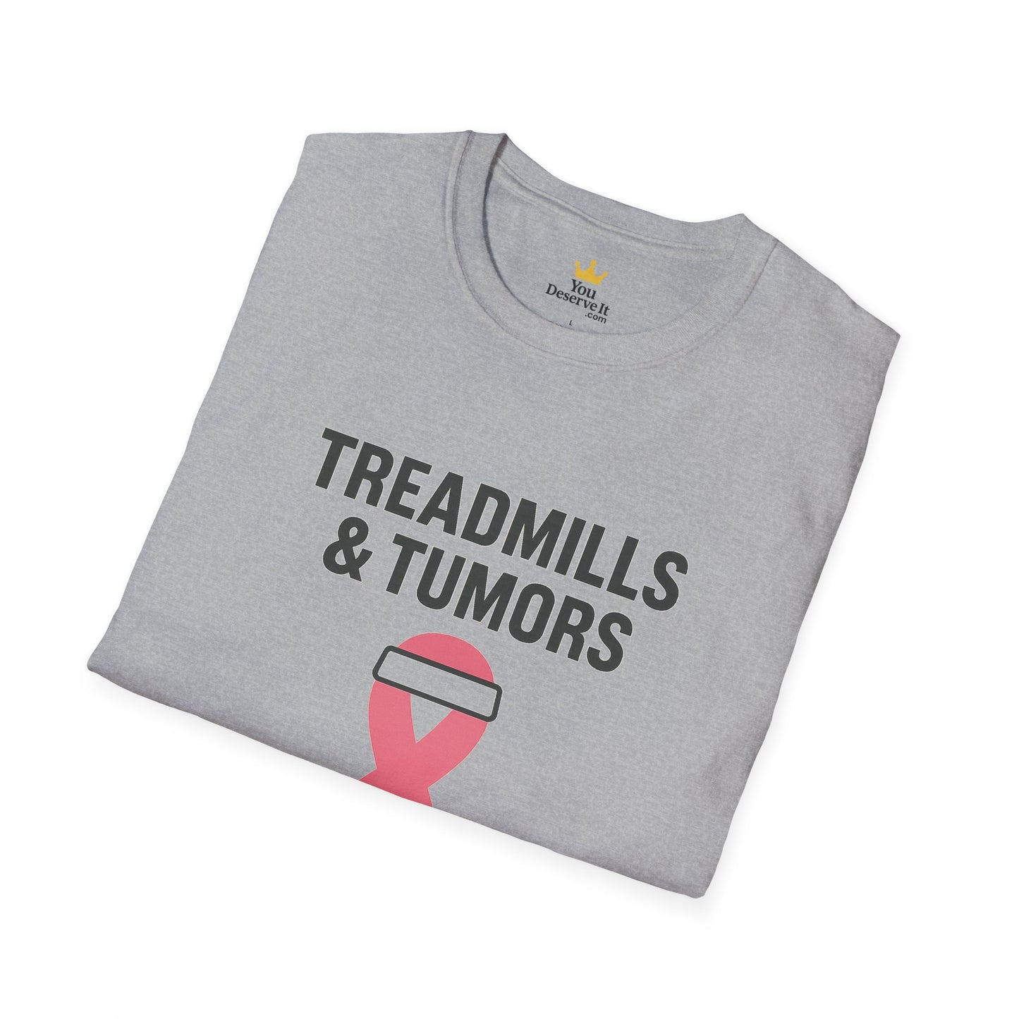 Treadmills & Tumors I Beat Them Both | Breast Cancer Survivor Workout Shirt