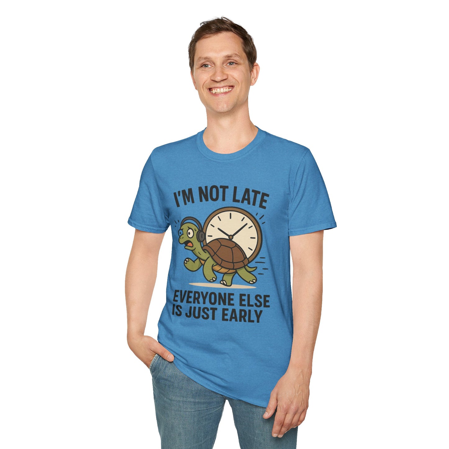 Funny Turtle T-Shirt, Humorous Gift for Friends, Unisex Graphic Tee, Birthday Present, Casual Wear, Animal Lover Shirt