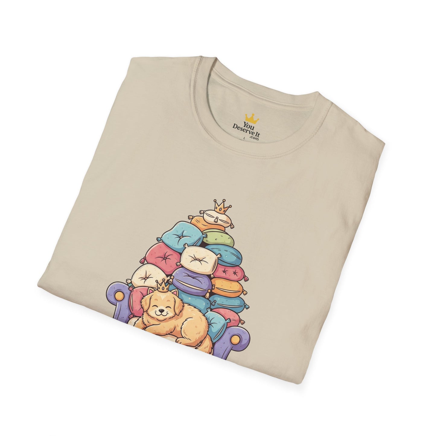 Couch Commander T-Shirt, Funny Pet Lover Tee, Dog Themed Gift, Cozy Everyday Shirt, Humorous Animal Apparel, Relaxation Top