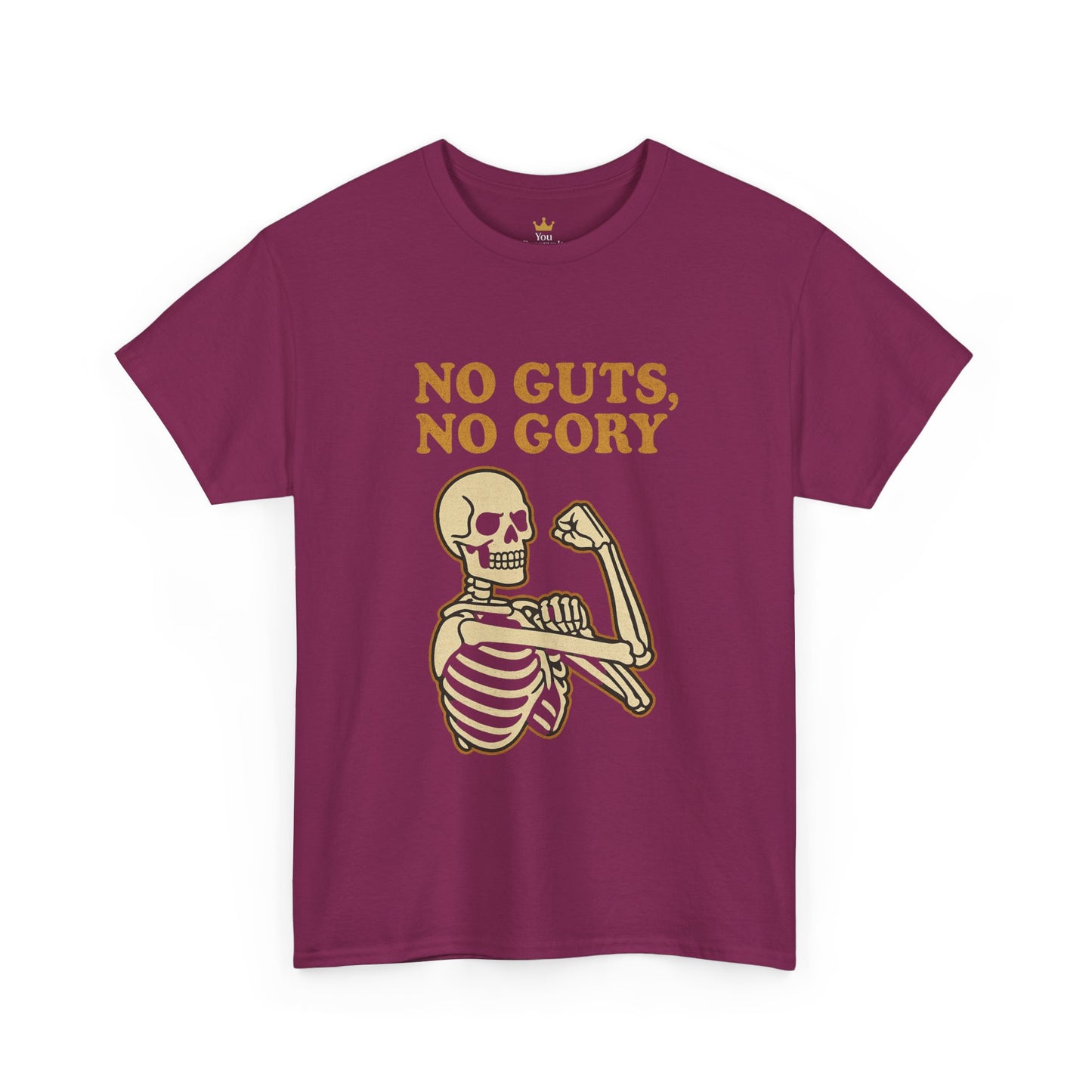 No Guts, No Gory | Halloween Skeleton Motivation Tee