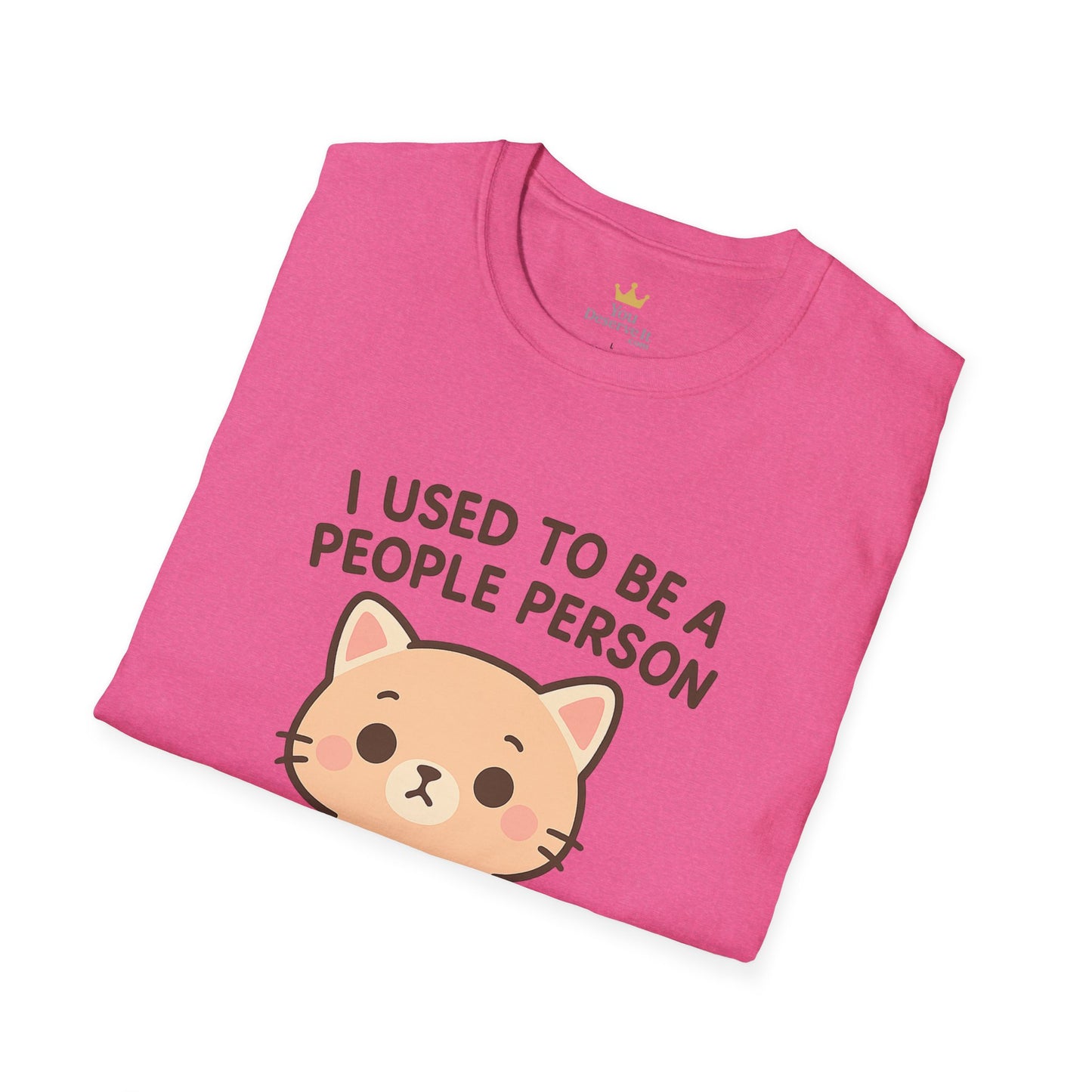 Funny Anti-Social Cat Shirt | I Used to Be a People Person But People Ruined It Tee