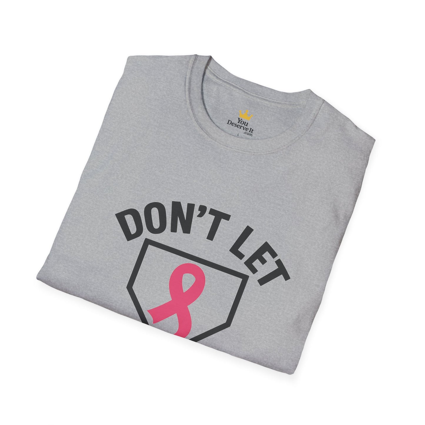 Funny Breast Cancer Awareness Shirt | Don't Let Cancer Steal 2nd Base Tee