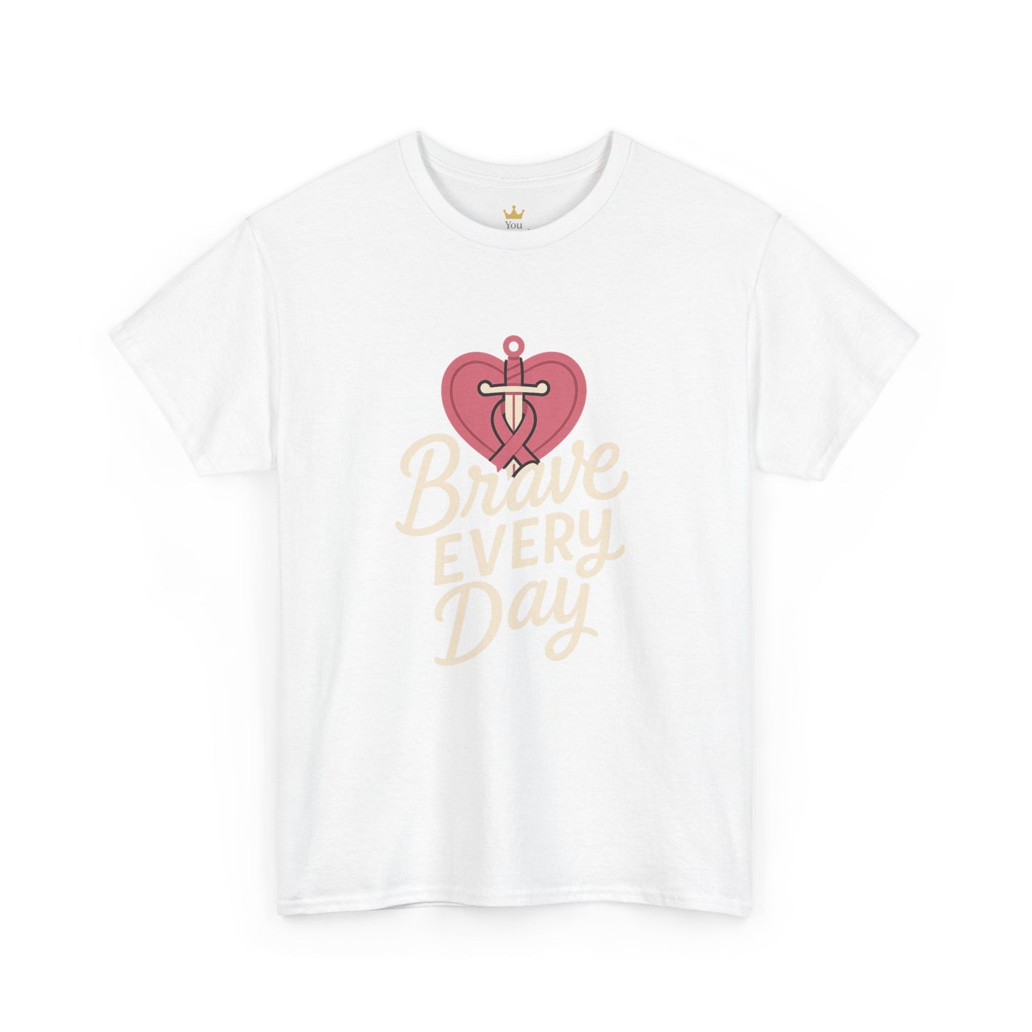 Brave Every Day Shirt | Breast Cancer Awareness Support Tee | Inspirational Courage Graphic T-Shirt