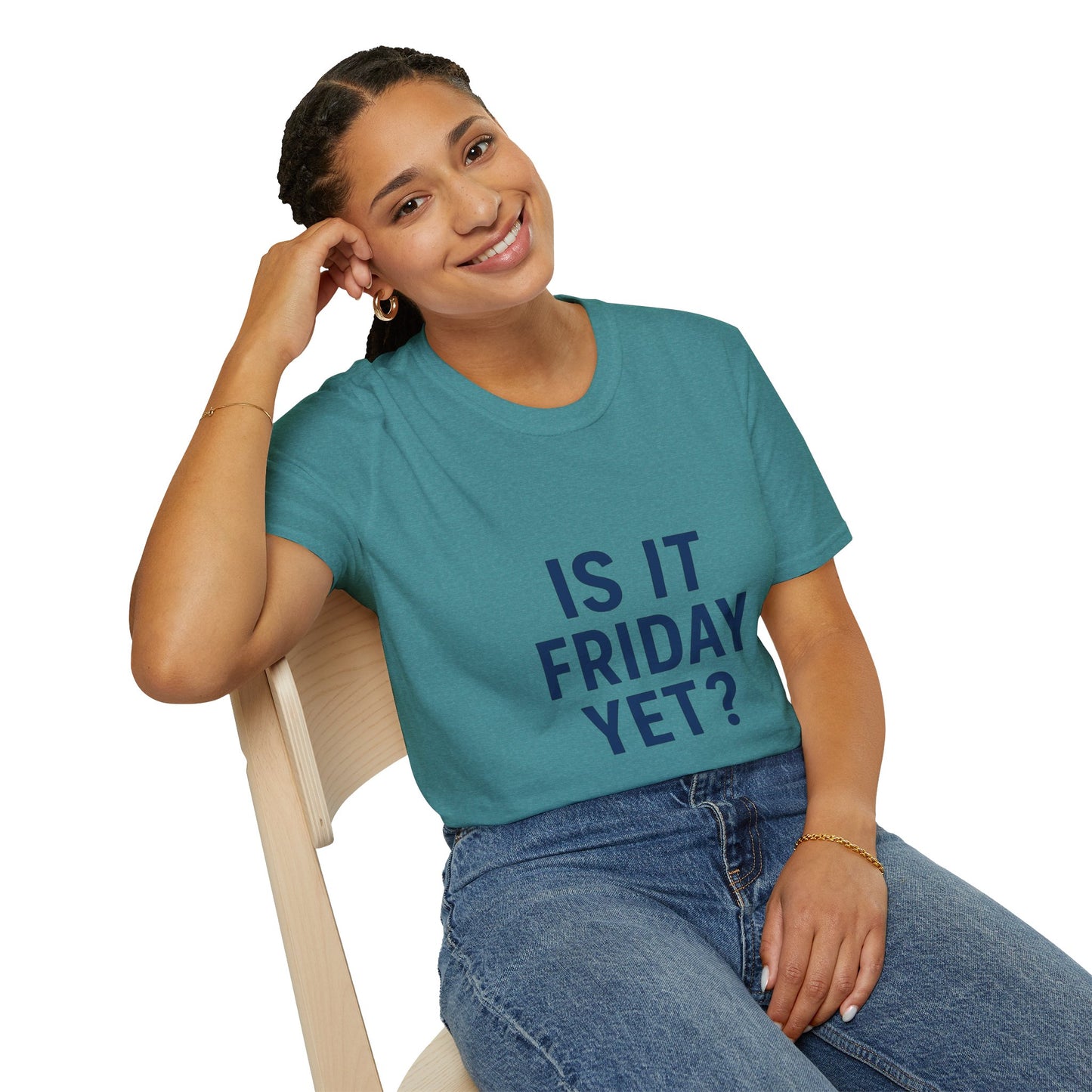 Is It Friday Yet? T-Shirt | Funny Work Week Shirt for Office Zombies