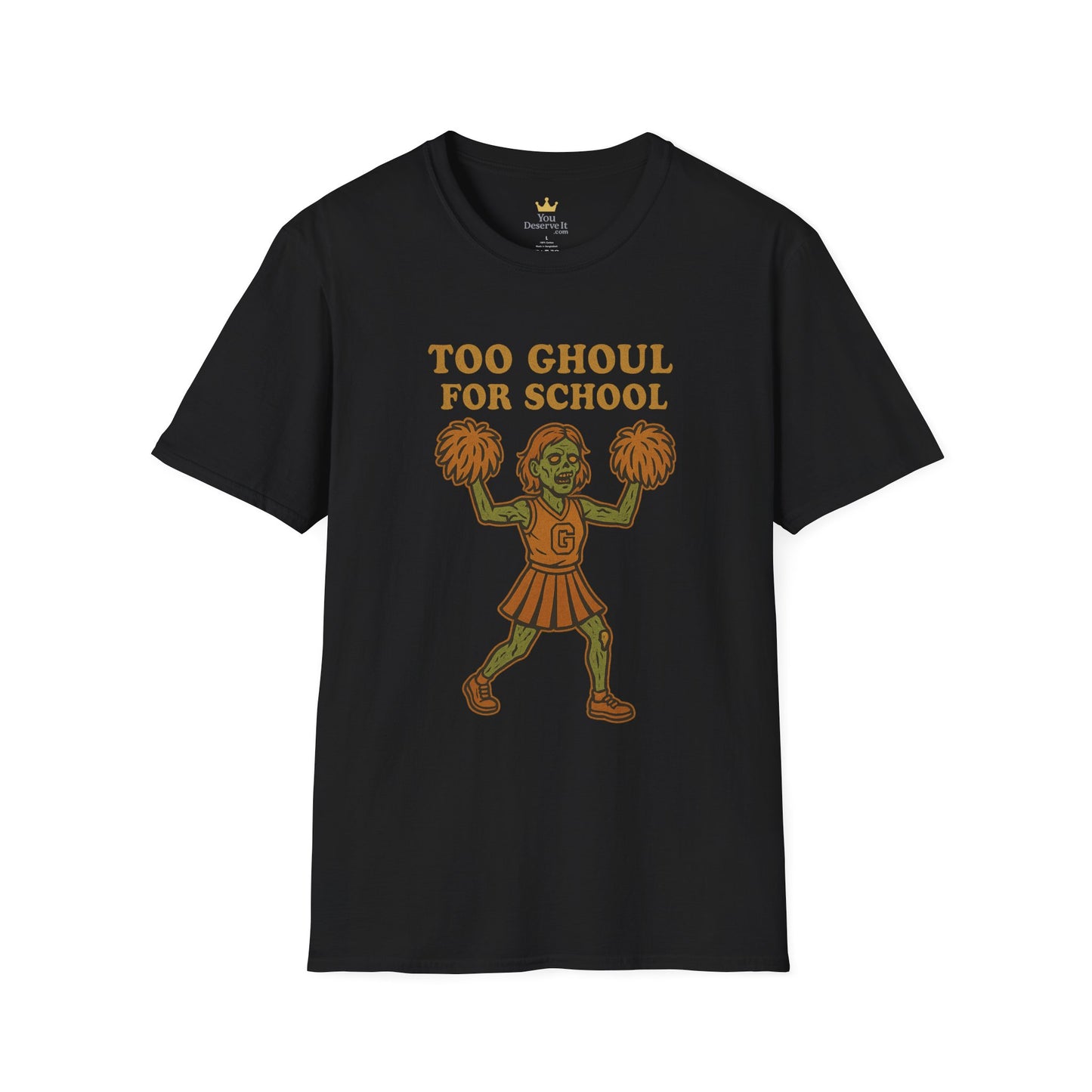 Too Ghoul for School | Zombie Cheerleader Halloween Tee