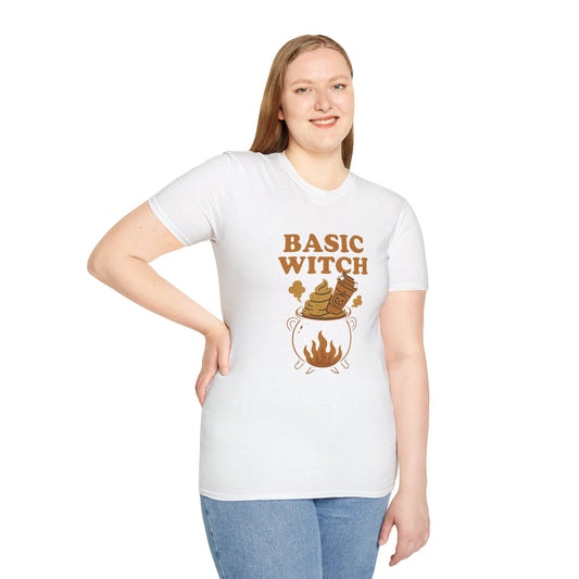 Basic Witch Halloween Shirt | Funny Fall PSL Cauldron Tee | Pumpkin Spice Sarcasm T-Shirt