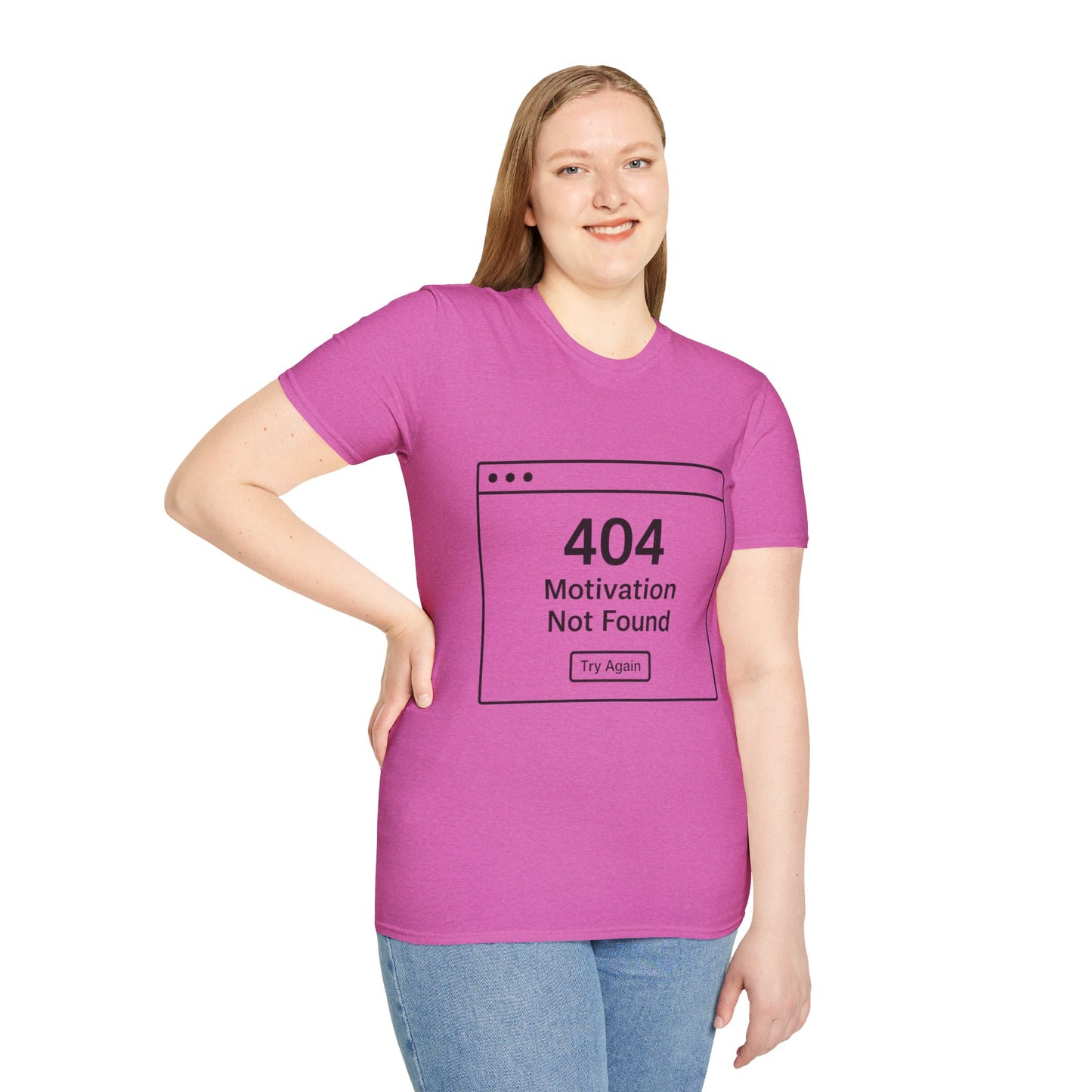 404: Motivation Not Found Tee – Your New Favorite Mood Shirt
