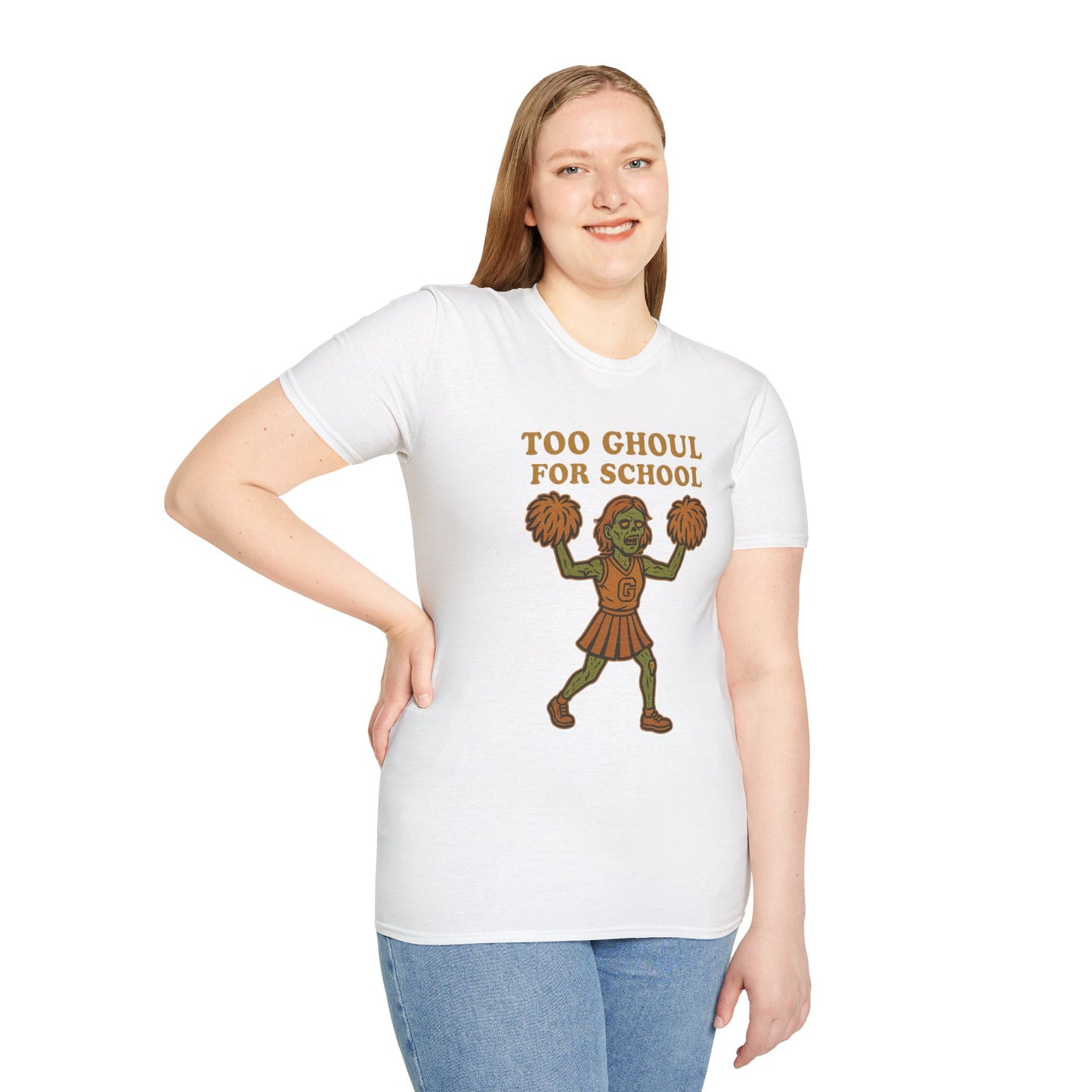 Too Ghoul for School | Zombie Cheerleader Halloween Tee