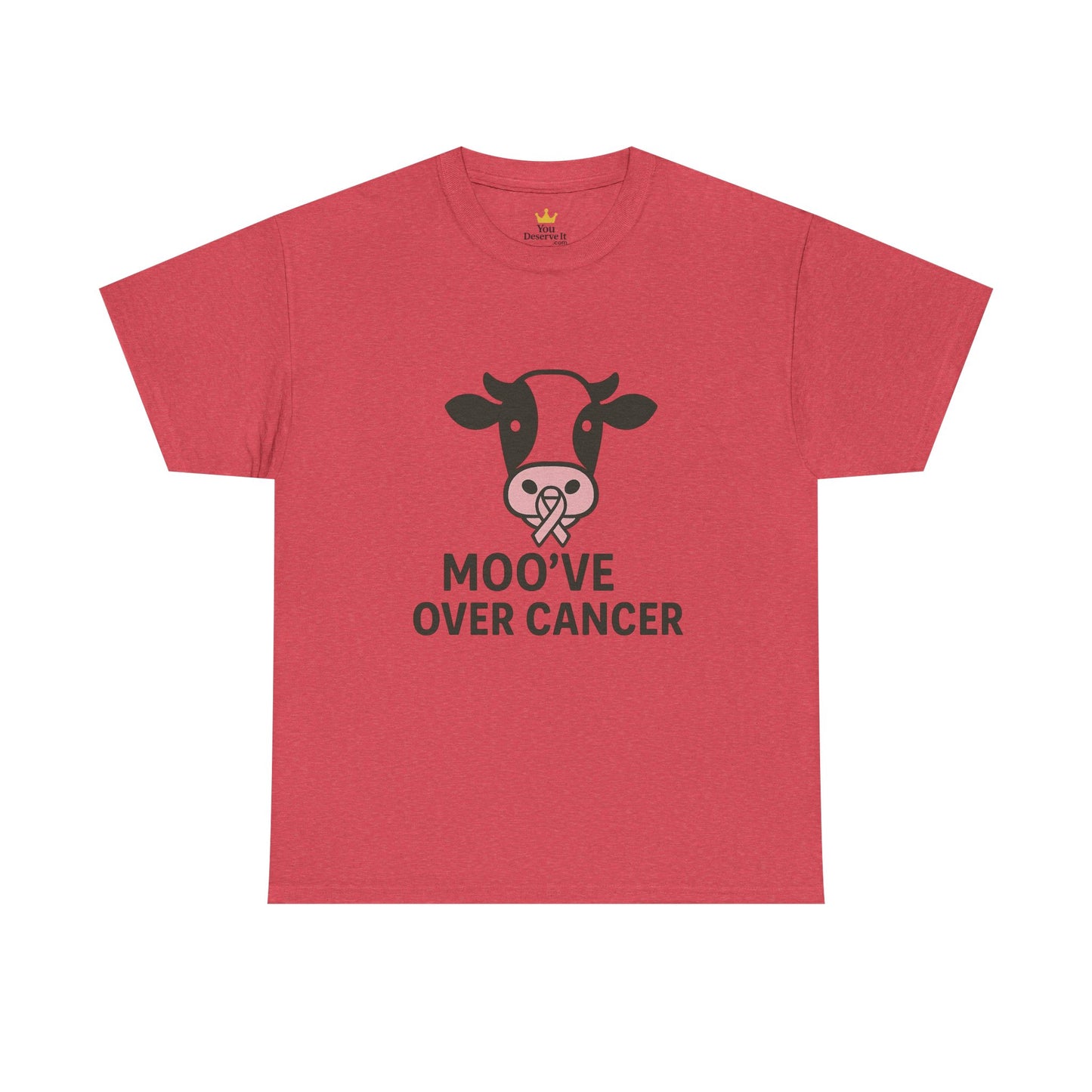 Moo've Over Cancer | Breast Cancer Awareness Cow Tee