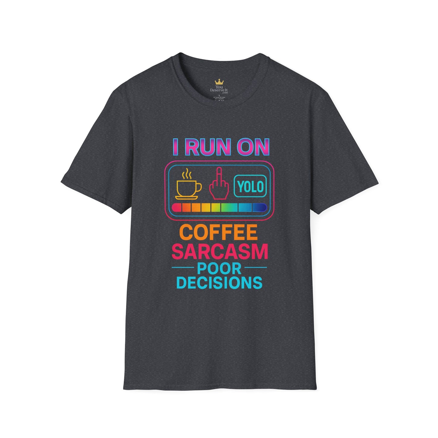 Funny Sarcasm Coffee T-Shirt | Gift for Coffee Lovers | YOLO Tee | Unisex Casual Wear | Ideal for Birthdays, Holidays