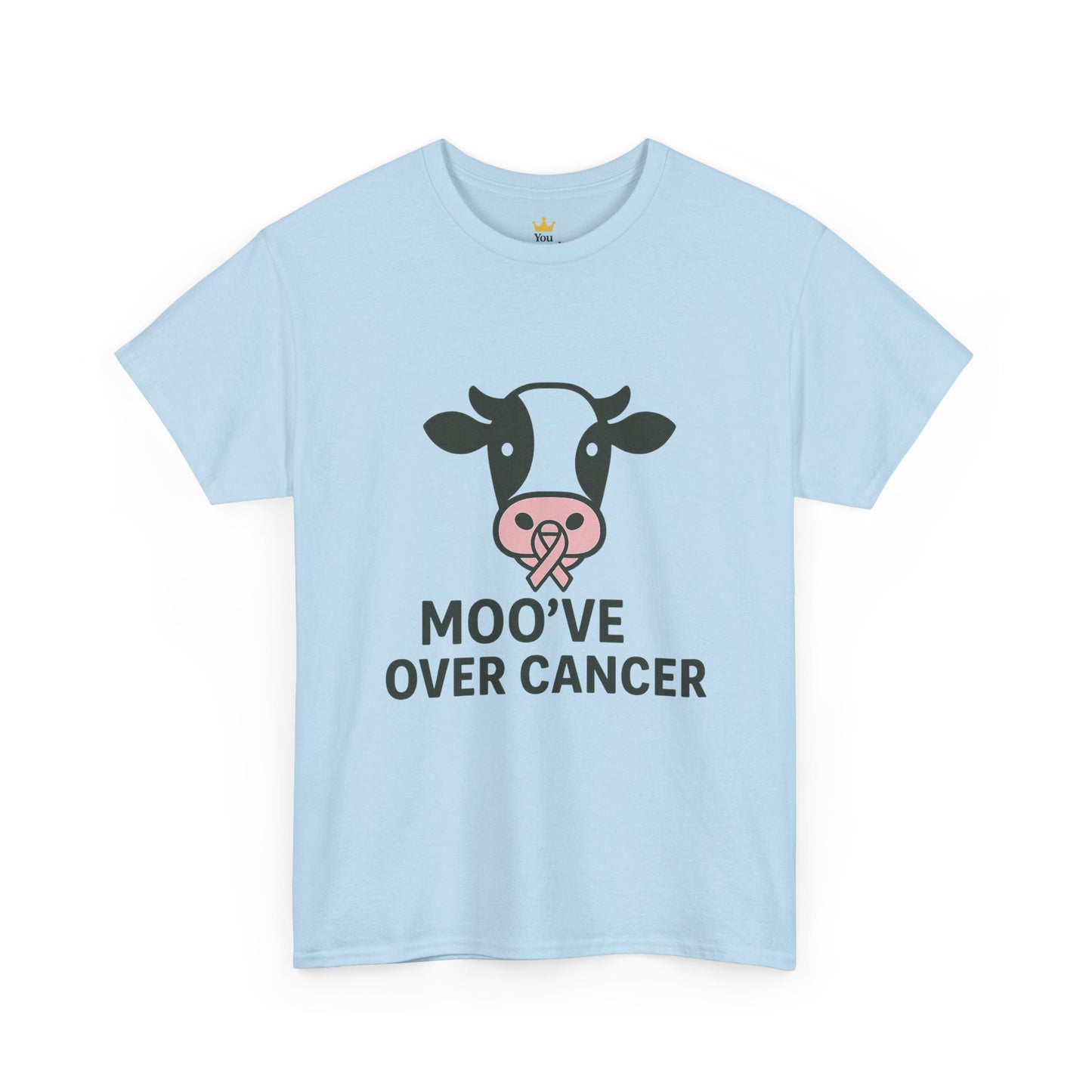 Moo've Over Cancer | Breast Cancer Awareness Cow Tee