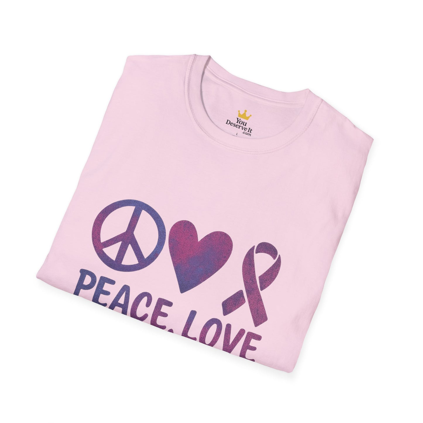 Peace Love Cure Shirt | Breast Cancer Awareness Tee | Support, Strength, and Hope