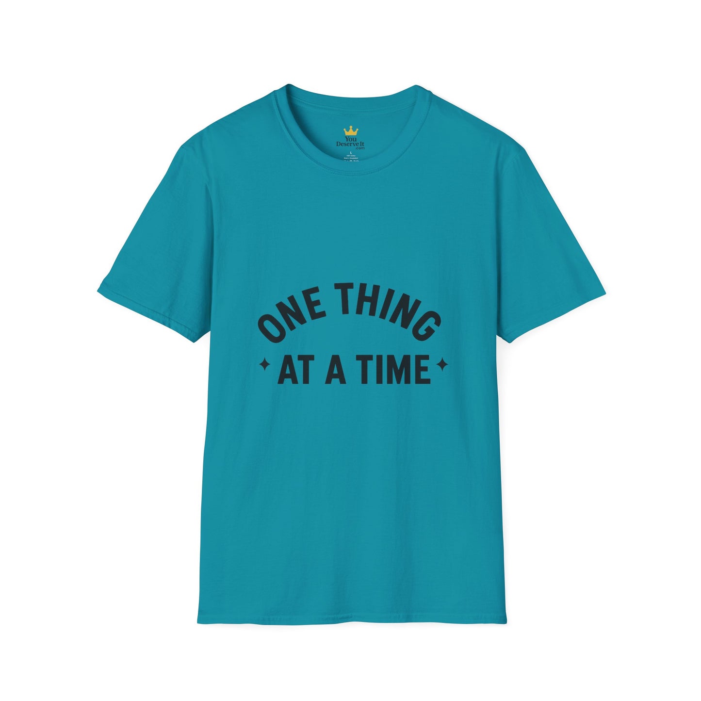 One Thing at a Time T-Shirt | Minimalist Mental Health Reminder Tee