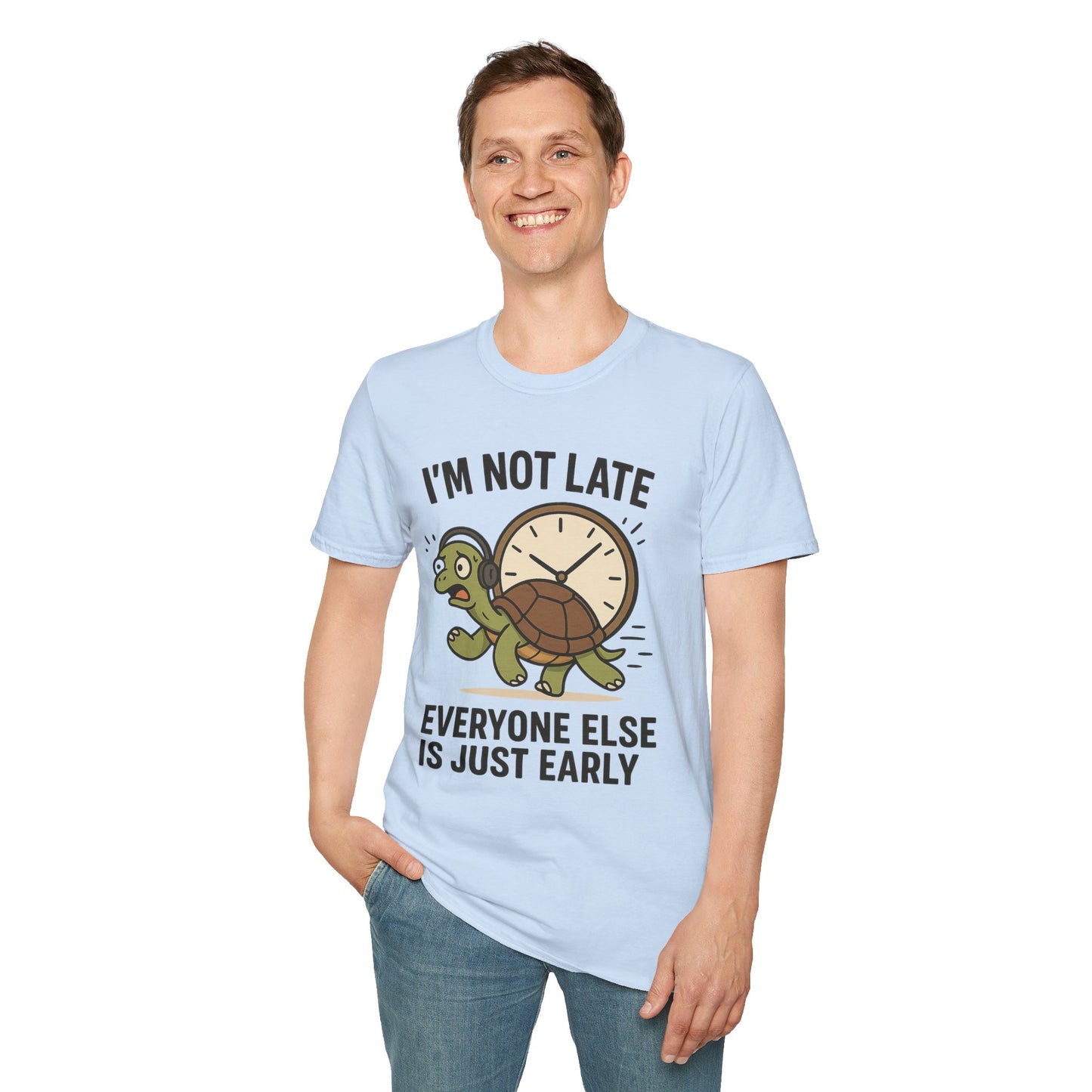 Funny Turtle T-Shirt, Humorous Gift for Friends, Unisex Graphic Tee, Birthday Present, Casual Wear, Animal Lover Shirt