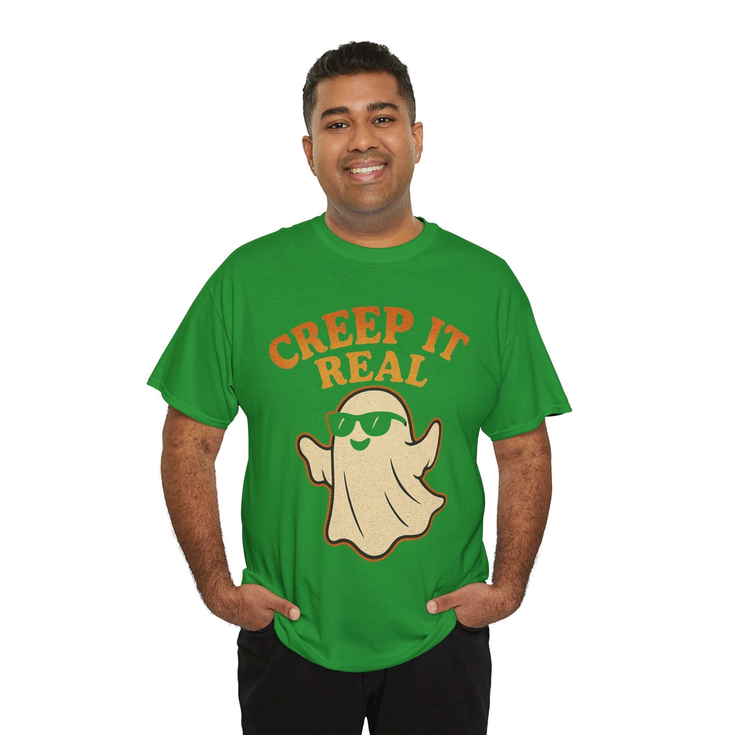 Creep It Real Shirt | Funny Halloween Ghost T-Shirt with Sunglasses