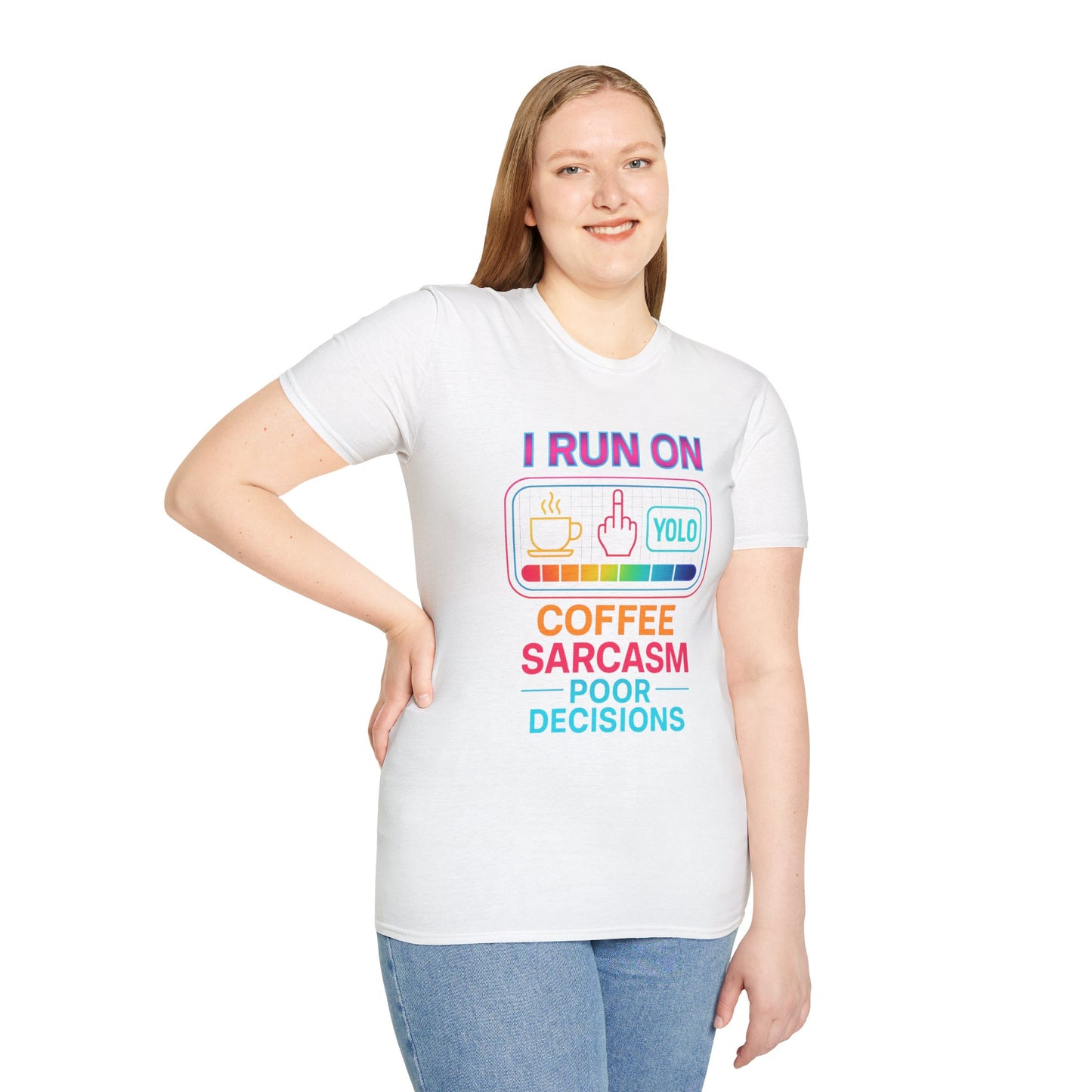 Funny Sarcasm Coffee T-Shirt | Gift for Coffee Lovers | YOLO Tee | Unisex Casual Wear | Ideal for Birthdays, Holidays
