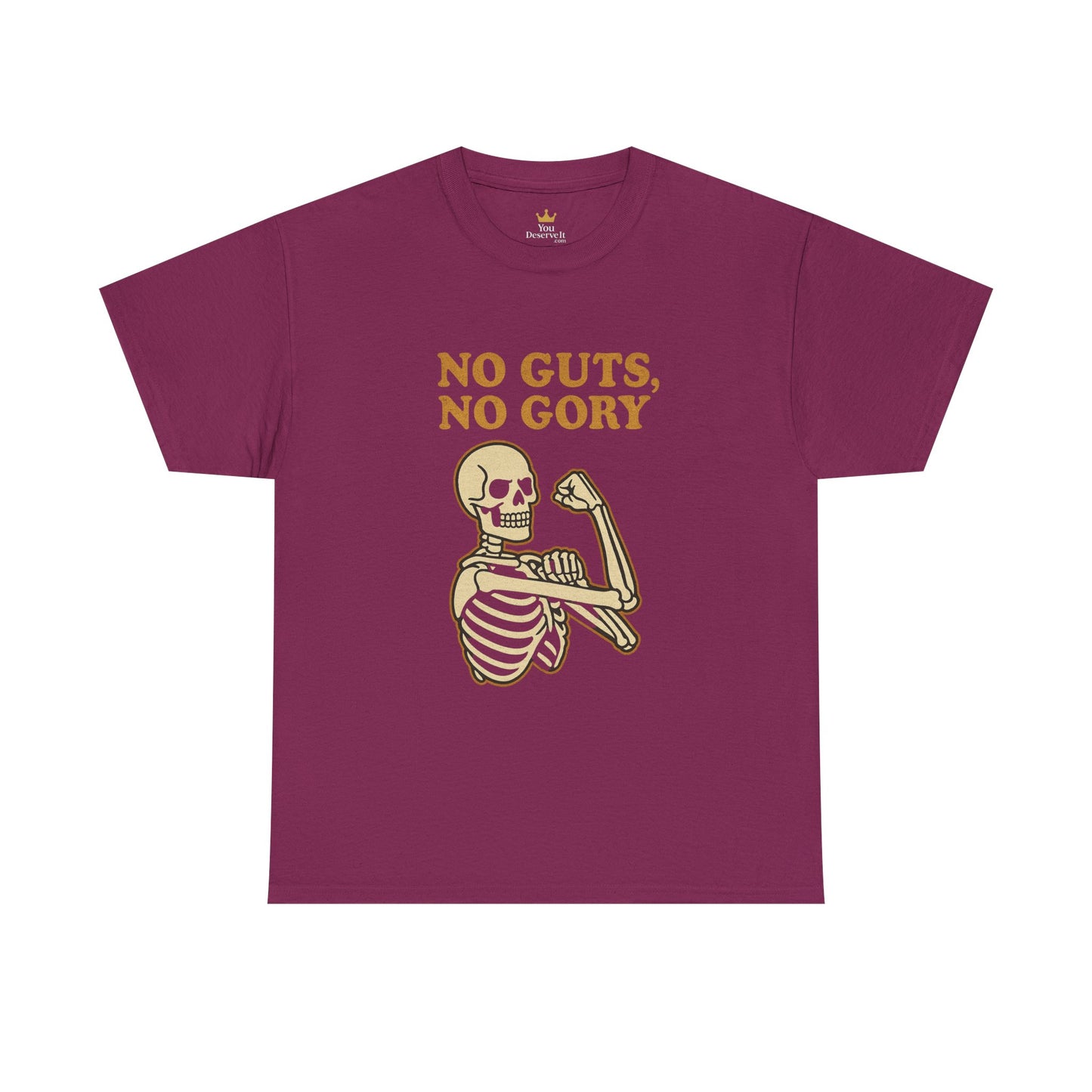 No Guts, No Gory | Halloween Skeleton Motivation Tee
