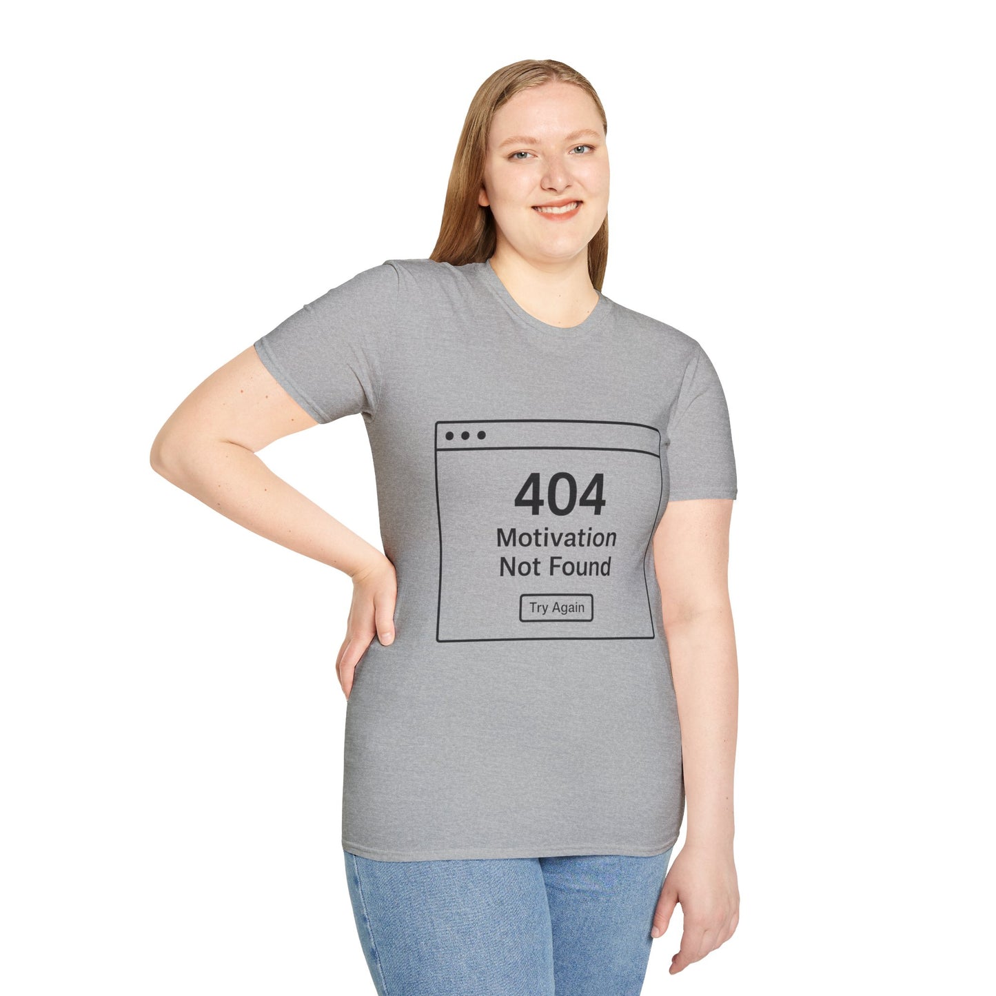 404: Motivation Not Found Tee – Your New Favorite Mood Shirt