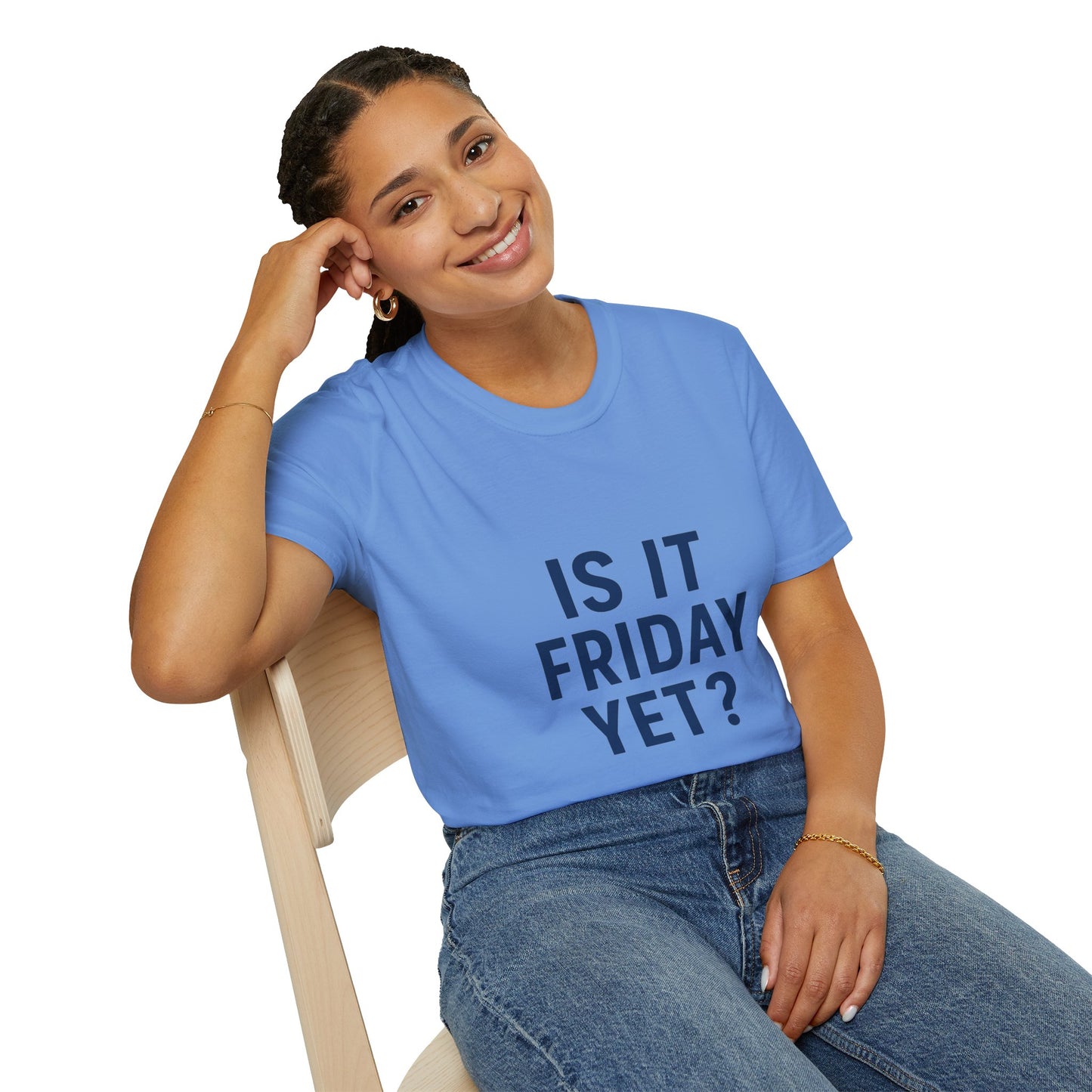 Is It Friday Yet? T-Shirt | Funny Work Week Shirt for Office Zombies