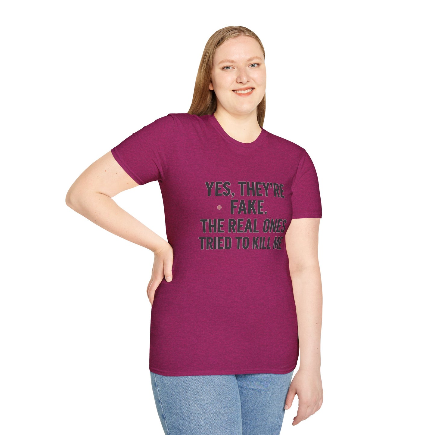 Yes, They're Fake | Breast Cancer Survivor Shirt