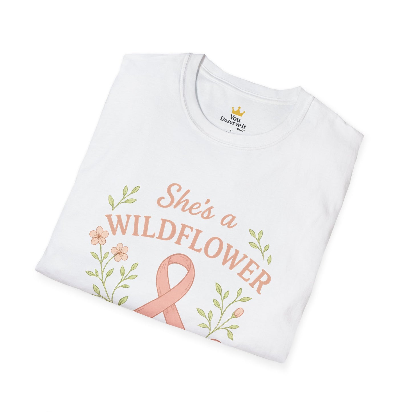 Wildflower in Pink Armor | Breast Cancer Warrior Support Shirt