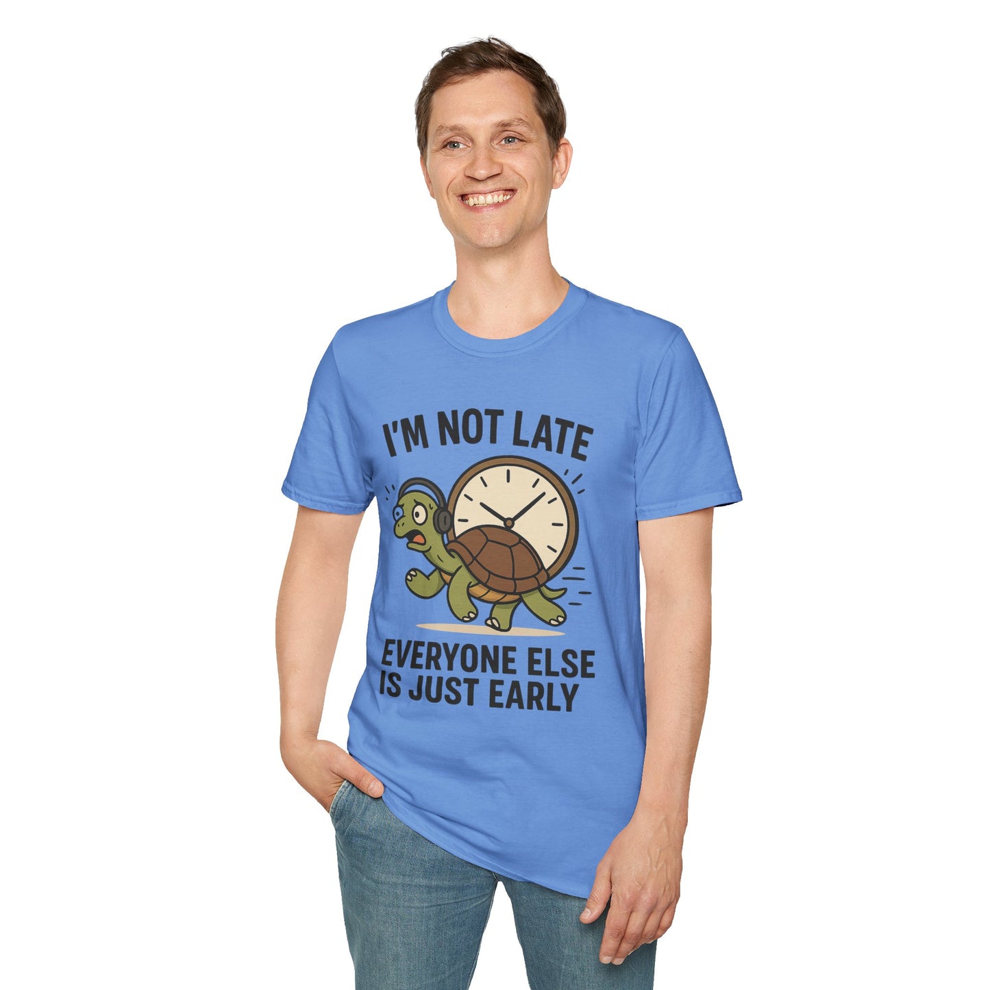Funny Turtle T-Shirt, Humorous Gift for Friends, Unisex Graphic Tee, Birthday Present, Casual Wear, Animal Lover Shirt