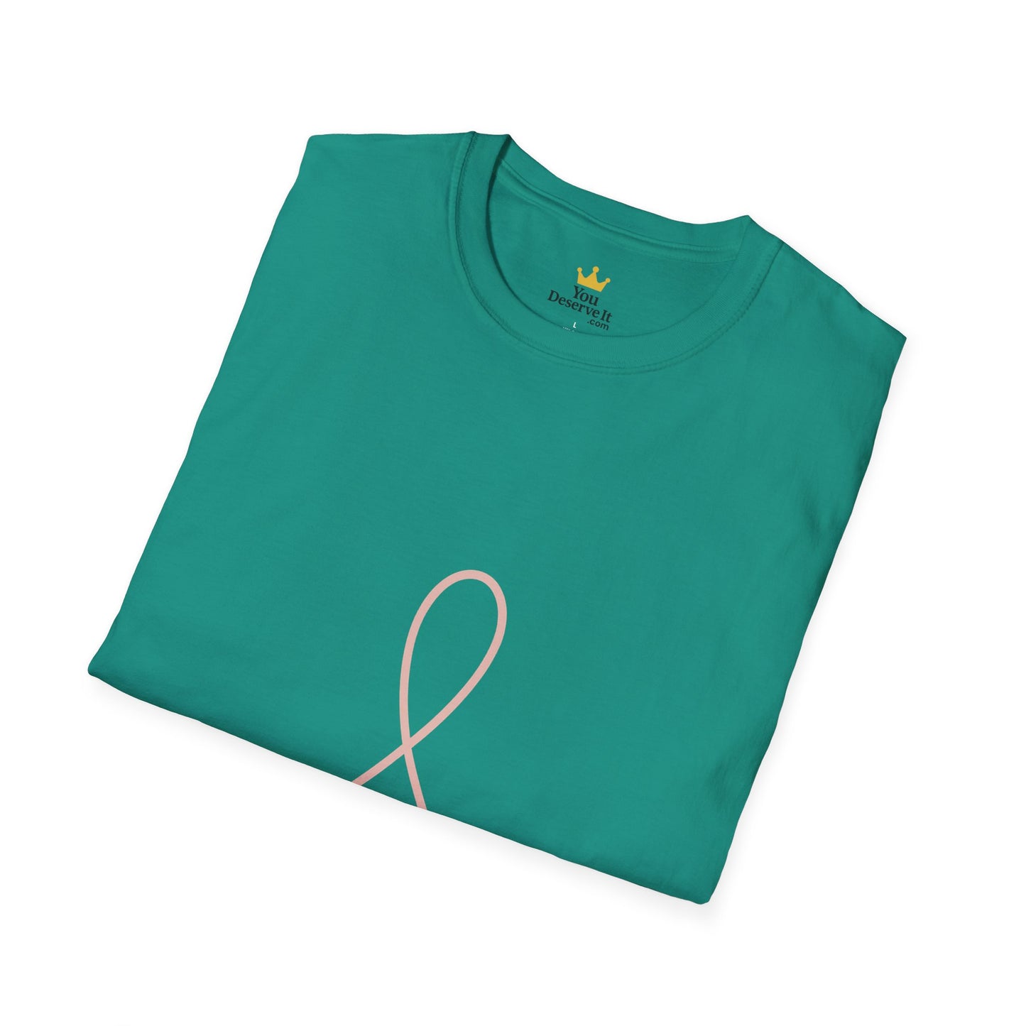 Minimalist Pink Ribbon Dot Shirt | Breast Cancer Awareness Tee with Subtle Symbol