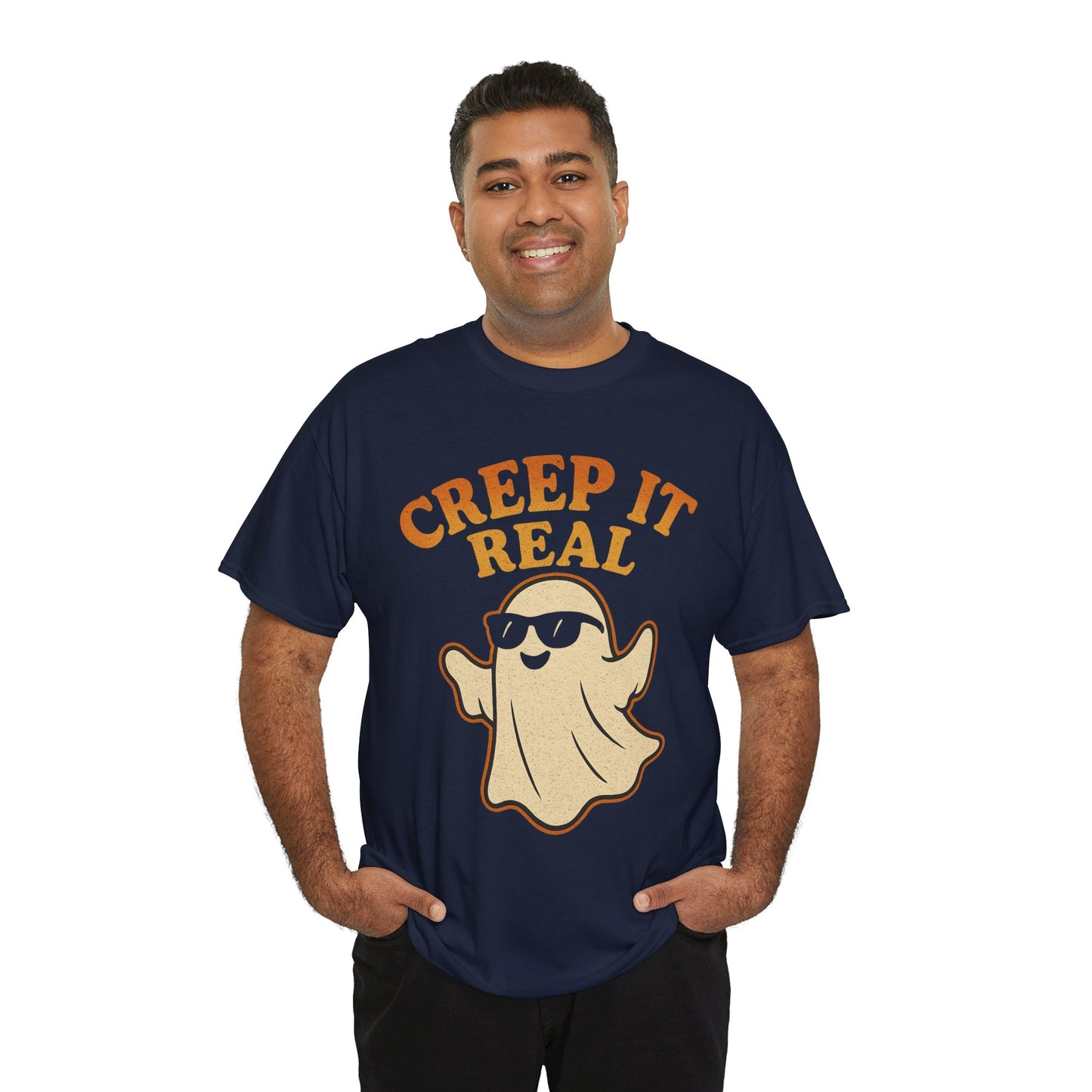 Creep It Real Shirt | Funny Halloween Ghost T-Shirt with Sunglasses