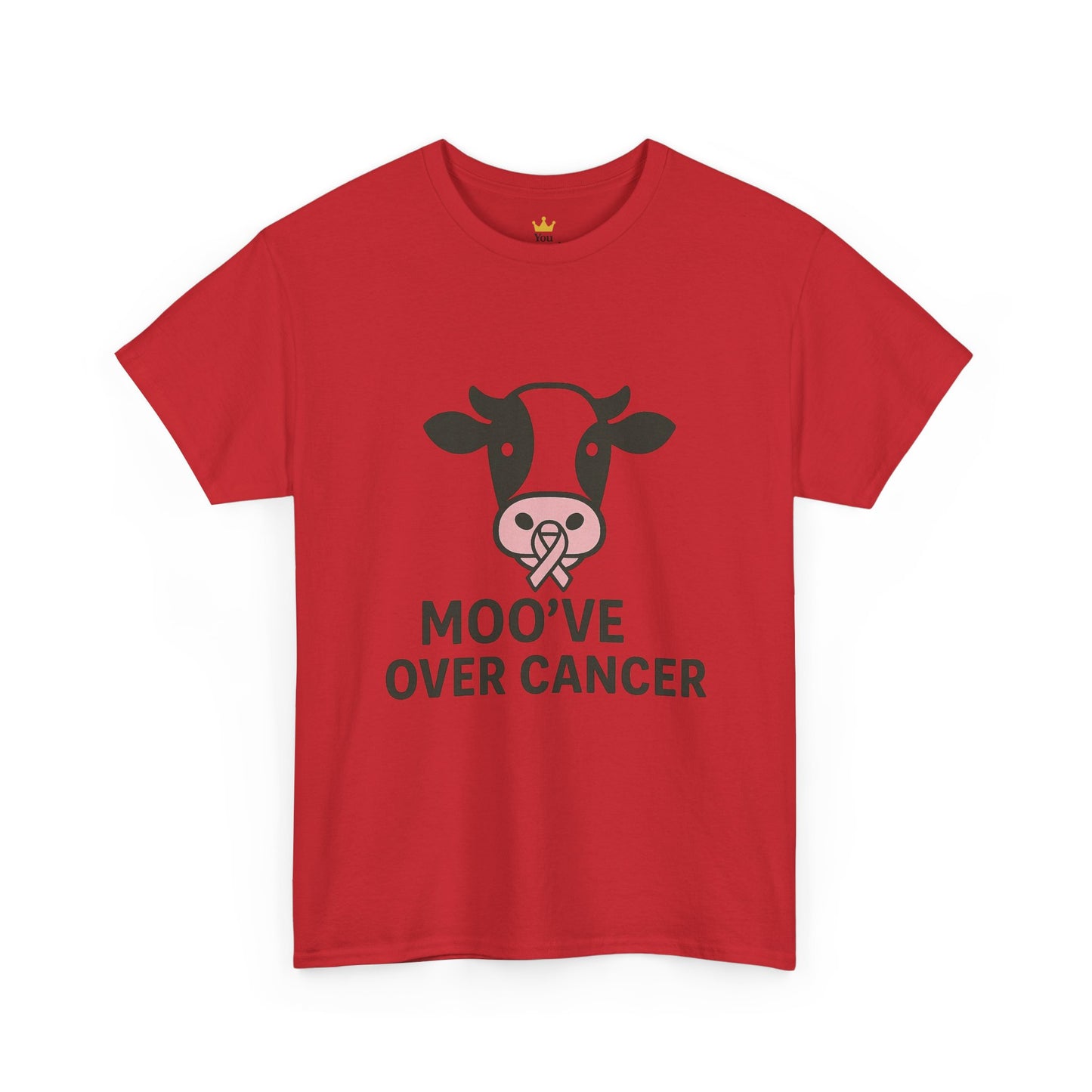 Moo've Over Cancer | Breast Cancer Awareness Cow Tee