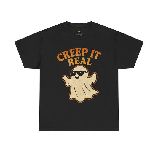 Creep It Real Shirt | Funny Halloween Ghost T-Shirt with Sunglasses