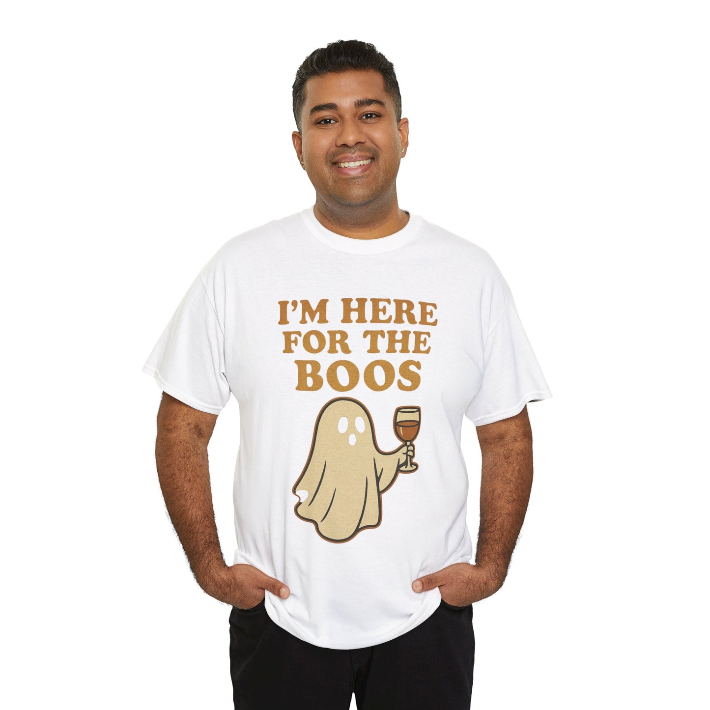 I'm Here for the Boos | Funny Halloween Wine Shirt
