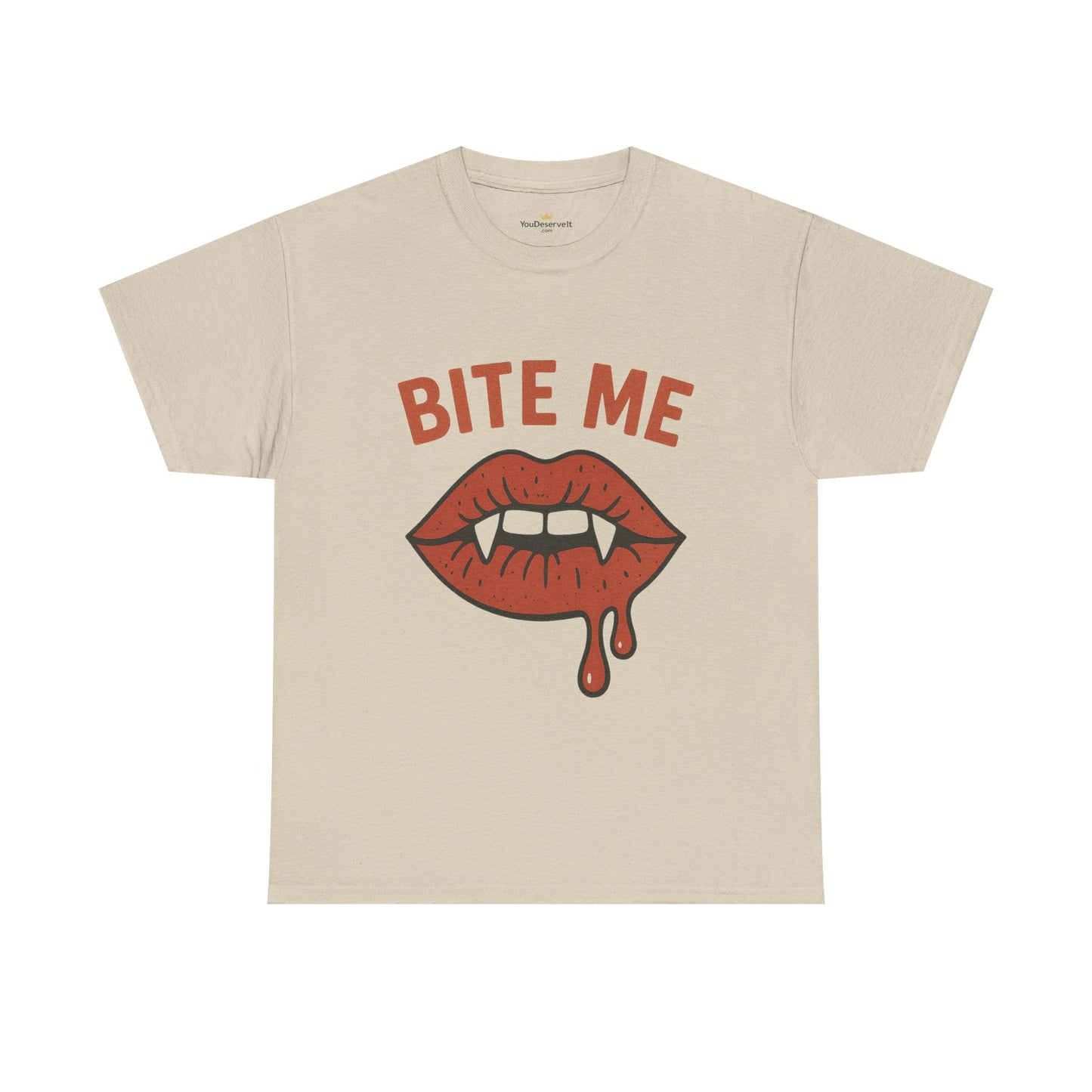 Bite Me Graphic Tee | Unisex Cotton Shirt, Halloween Apparel, Funny T-Shirt, Gothic Style, Trendy Graphic Tee
