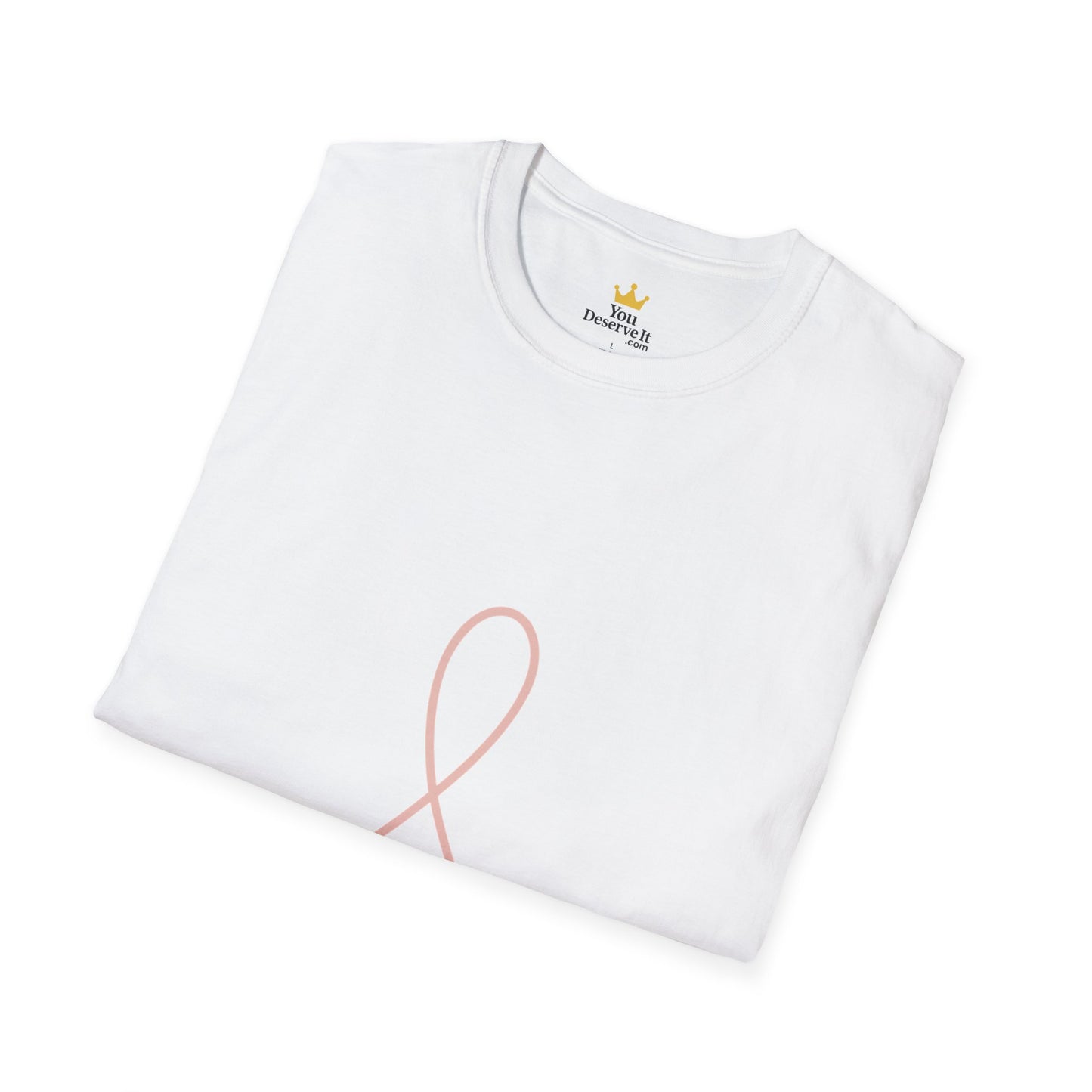 Minimalist Pink Ribbon Dot Shirt | Breast Cancer Awareness Tee with Subtle Symbol