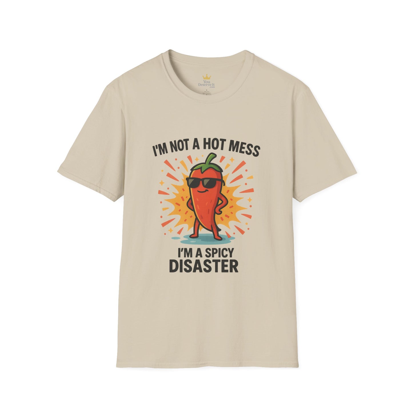 Spicy Disaster T-Shirt - Funny Unisex Tee, Gift for Friends, Casual Wear, Humorous Apparel, Birthday Gift, Summer Vibes
