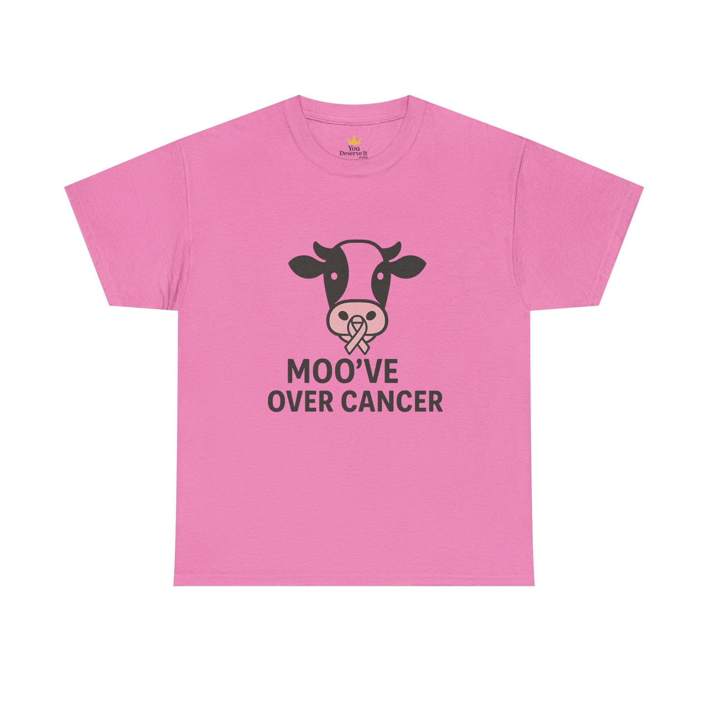 Moo've Over Cancer | Breast Cancer Awareness Cow Tee