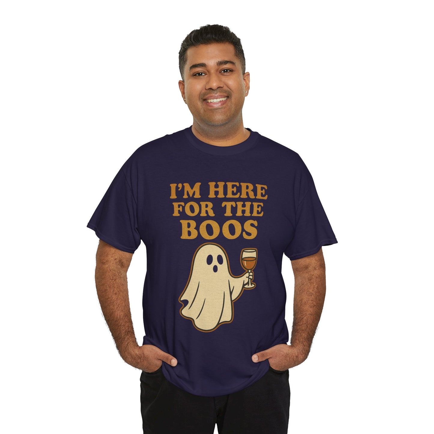 I'm Here for the Boos | Funny Halloween Wine Shirt