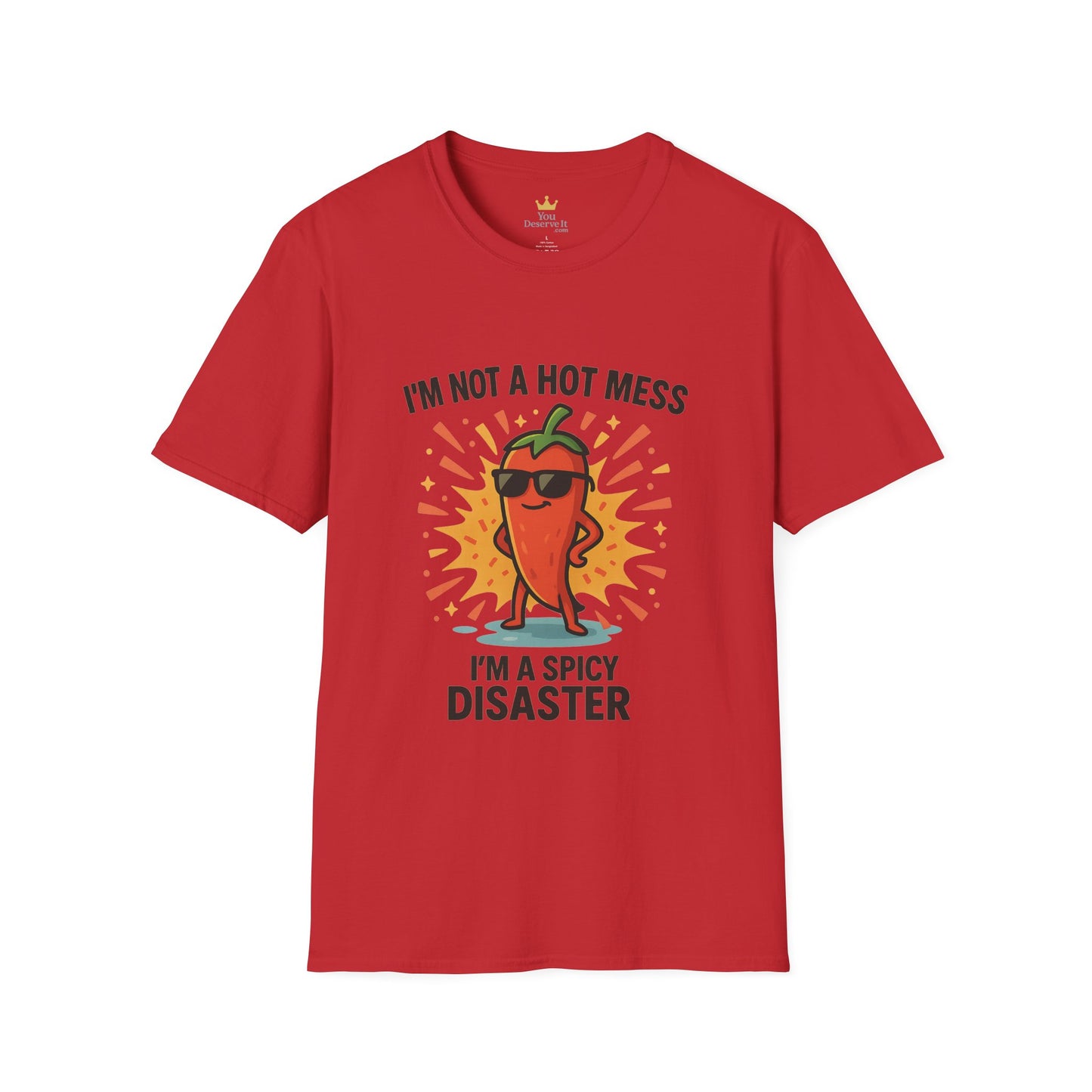 Spicy Disaster T-Shirt - Funny Unisex Tee, Gift for Friends, Casual Wear, Humorous Apparel, Birthday Gift, Summer Vibes
