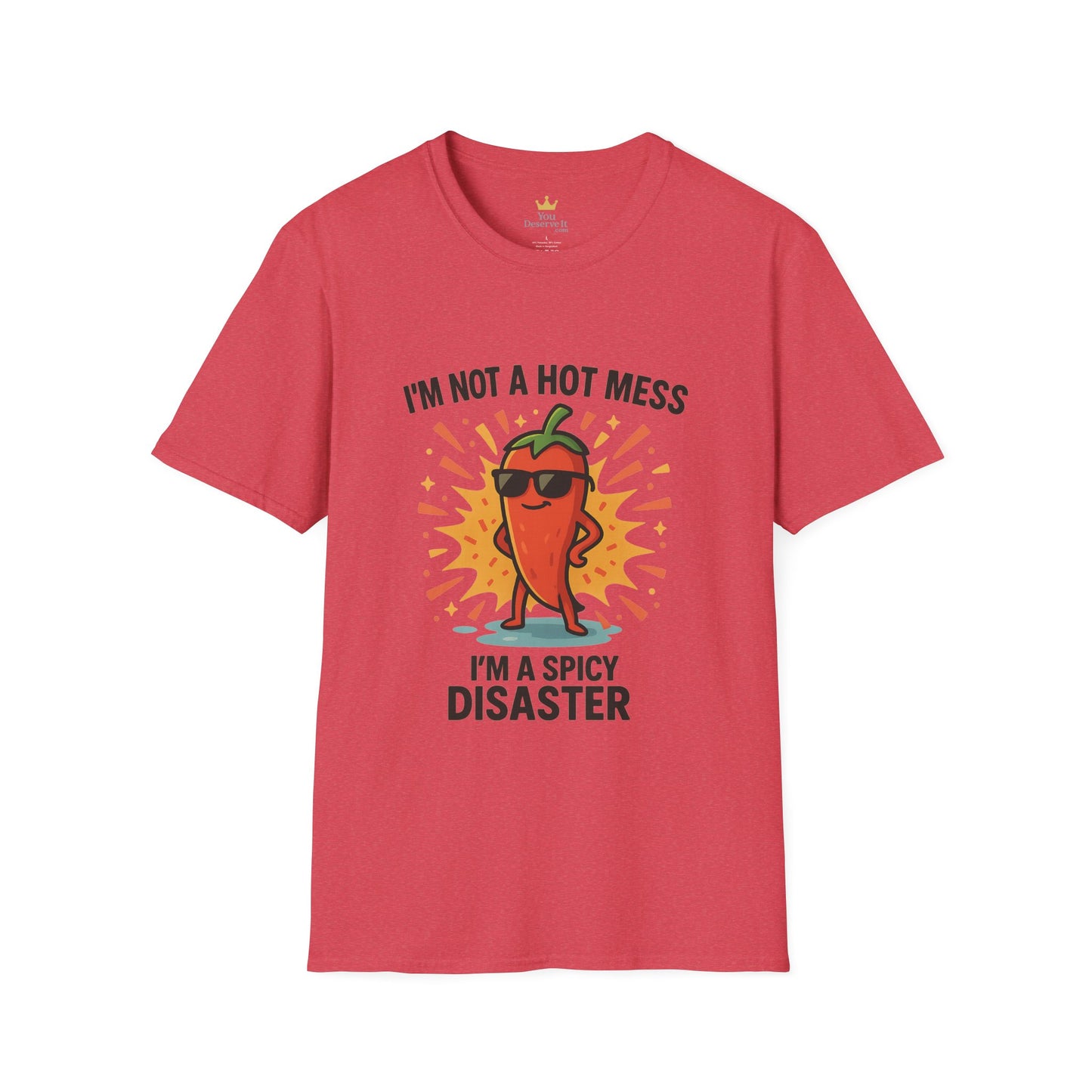 Spicy Disaster T-Shirt - Funny Unisex Tee, Gift for Friends, Casual Wear, Humorous Apparel, Birthday Gift, Summer Vibes