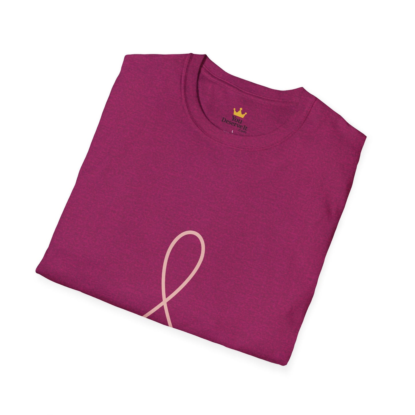 Minimalist Pink Ribbon Dot Shirt | Breast Cancer Awareness Tee with Subtle Symbol