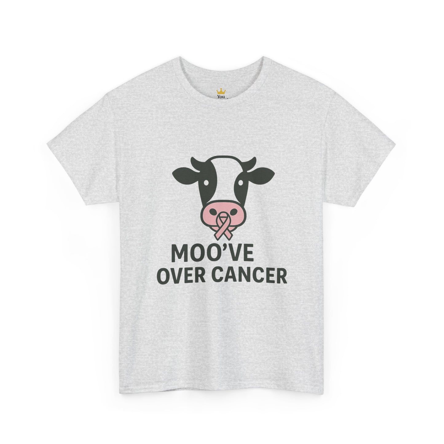 Moo've Over Cancer | Breast Cancer Awareness Cow Tee