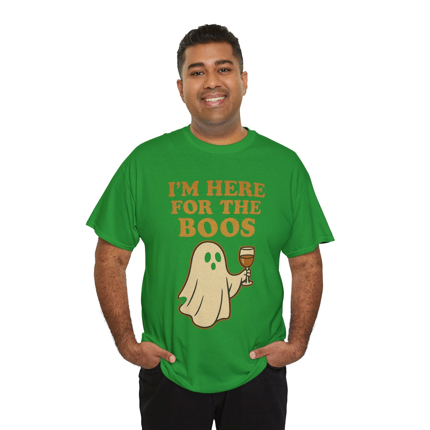 I'm Here for the Boos | Funny Halloween Wine Shirt