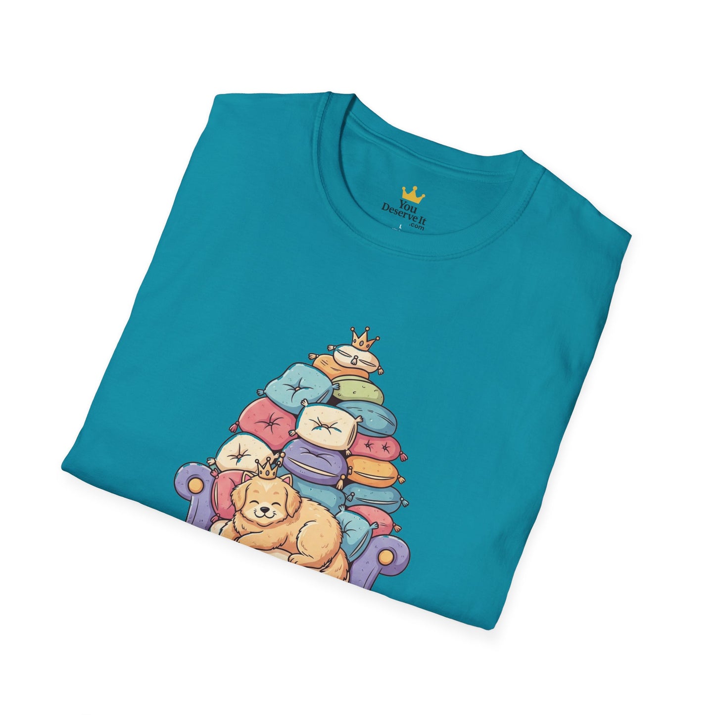 Couch Commander T-Shirt, Funny Pet Lover Tee, Dog Themed Gift, Cozy Everyday Shirt, Humorous Animal Apparel, Relaxation Top