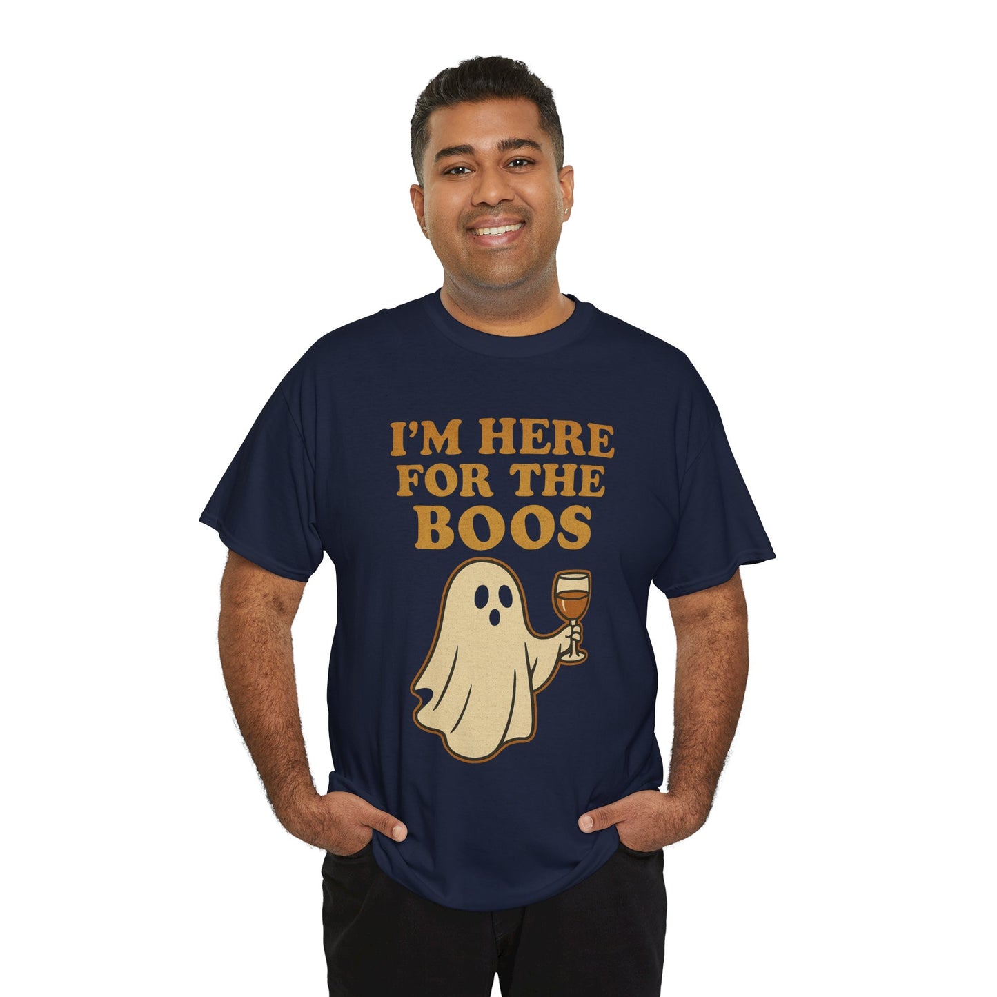 I'm Here for the Boos | Funny Halloween Wine Shirt