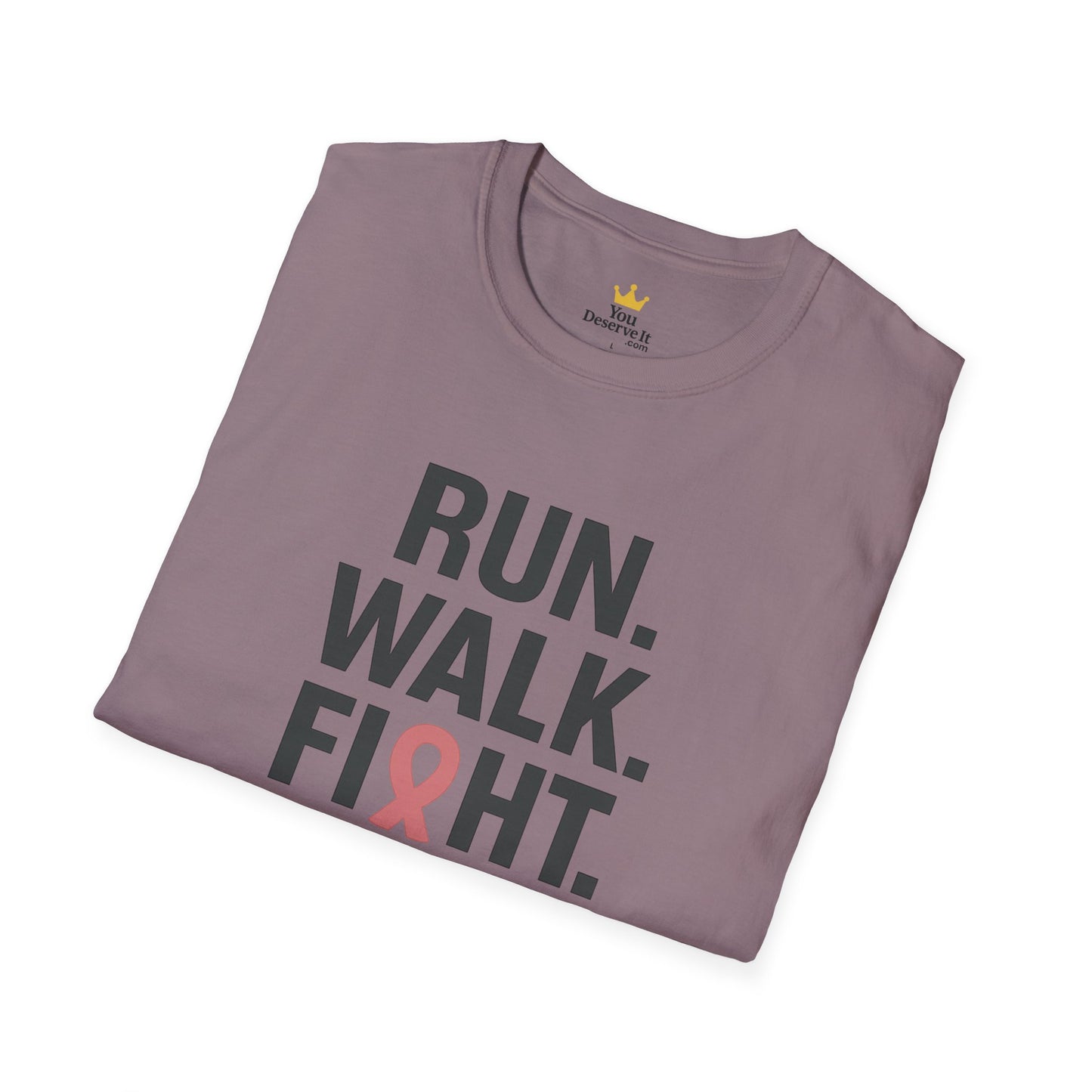 Run. Walk. Fight. Repeat. | Breast Cancer Awareness Tee