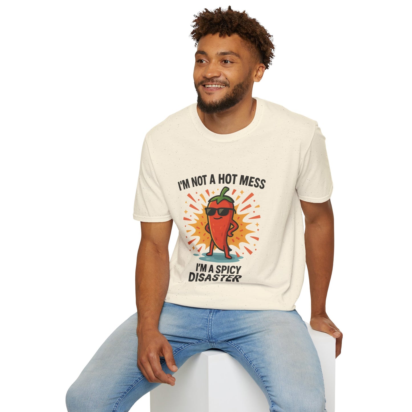 Spicy Disaster T-Shirt - Funny Unisex Tee, Gift for Friends, Casual Wear, Humorous Apparel, Birthday Gift, Summer Vibes