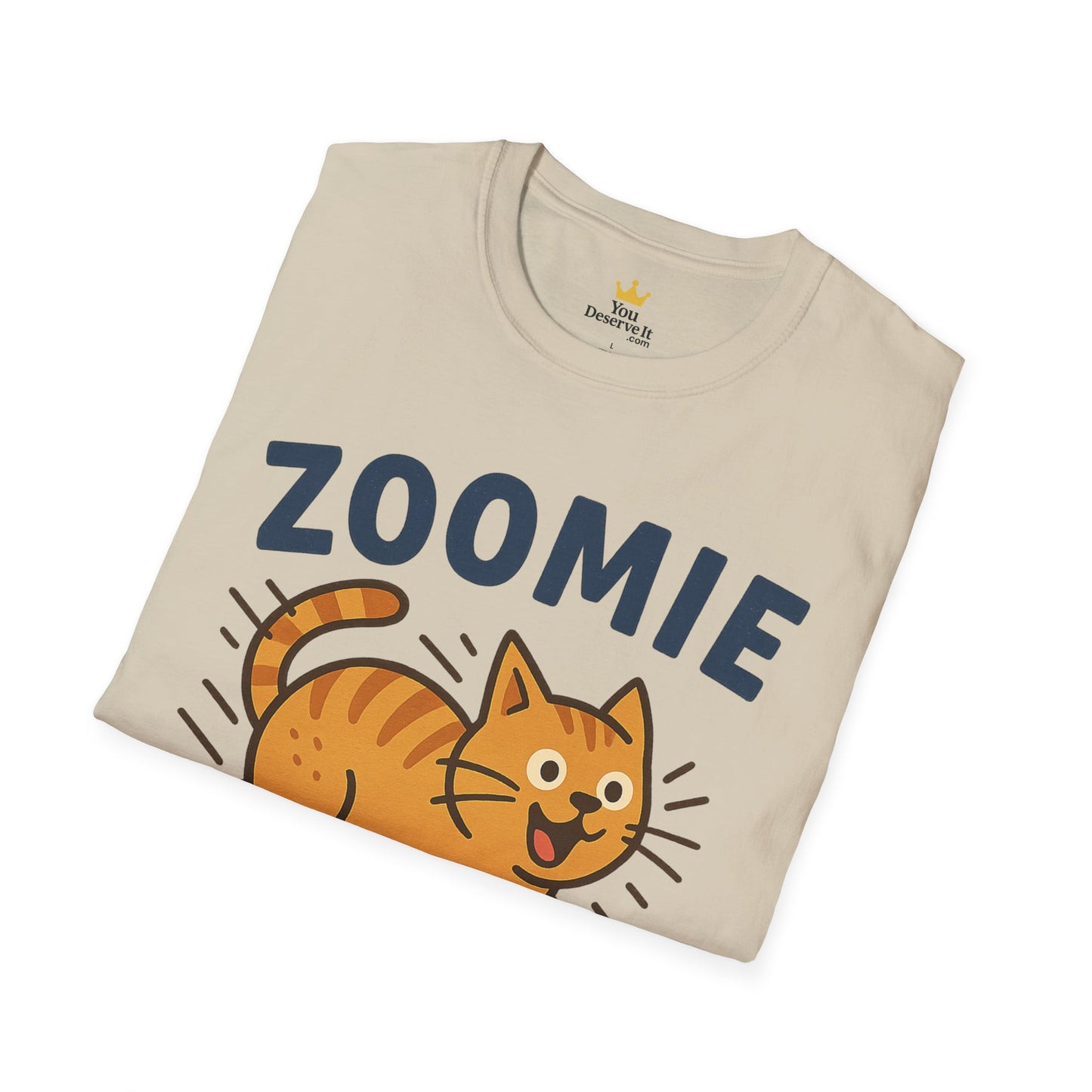 Cute Cat Zoomie Zone T-Shirt, Cat Lover Gift, Funny Pet Tee, Animal T-Shirt, Casual Everyday Top