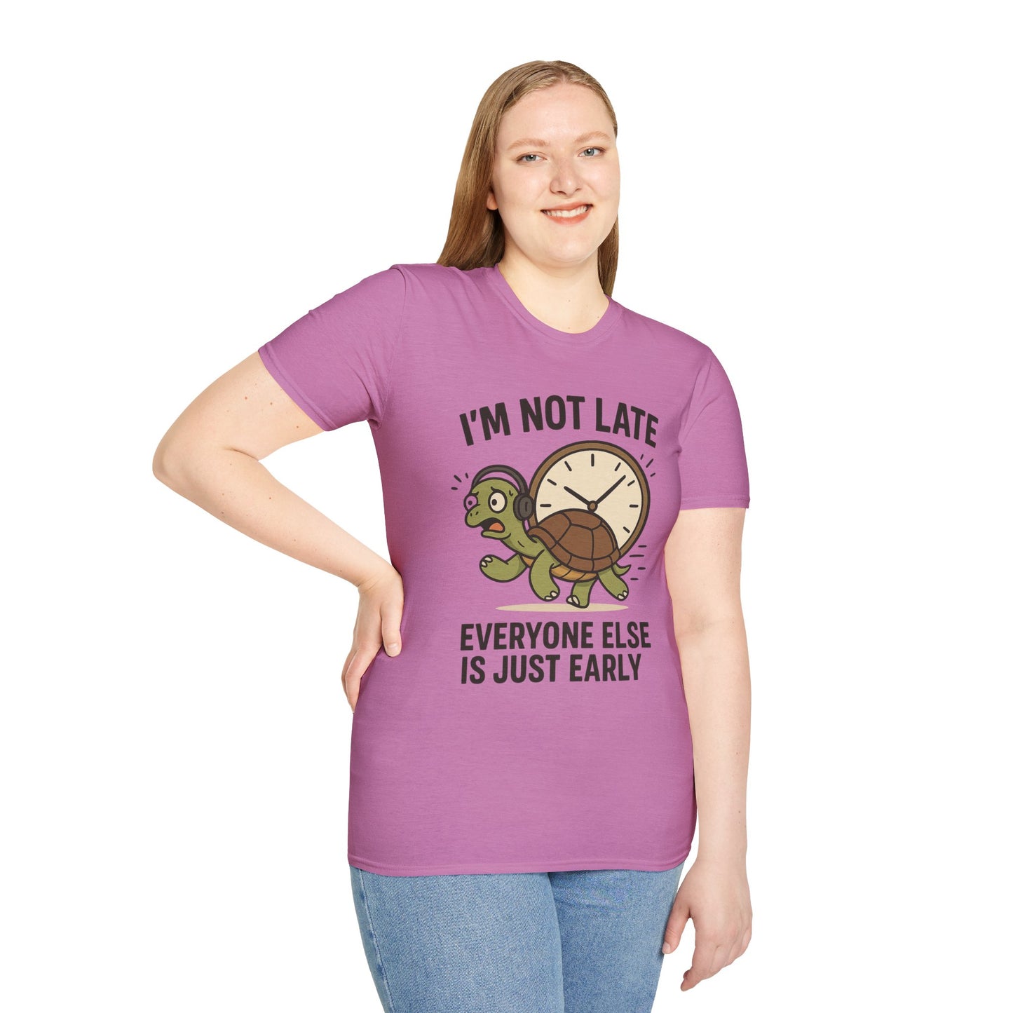 Funny Turtle T-Shirt, Humorous Gift for Friends, Unisex Graphic Tee, Birthday Present, Casual Wear, Animal Lover Shirt