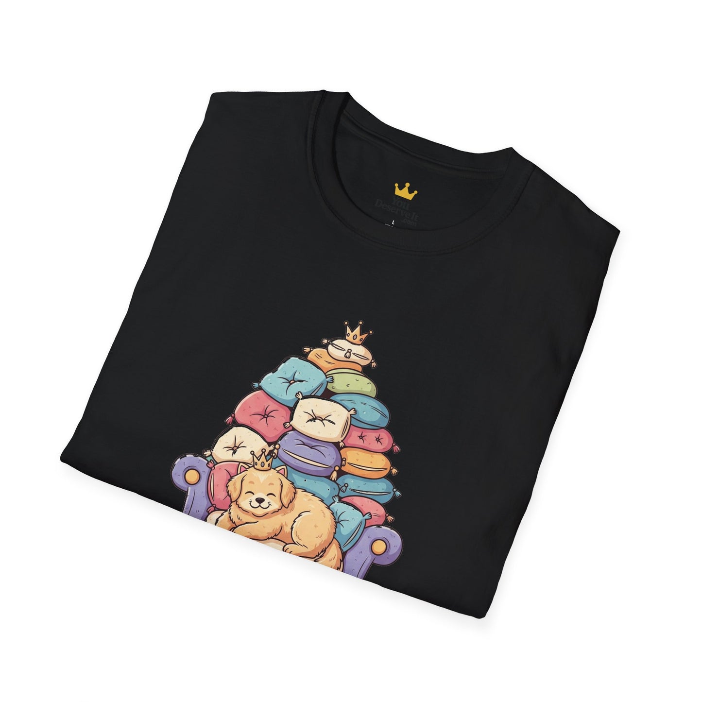 Couch Commander T-Shirt, Funny Pet Lover Tee, Dog Themed Gift, Cozy Everyday Shirt, Humorous Animal Apparel, Relaxation Top