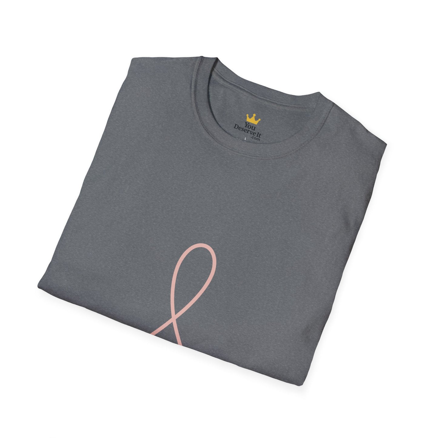 Minimalist Pink Ribbon Dot Shirt | Breast Cancer Awareness Tee with Subtle Symbol