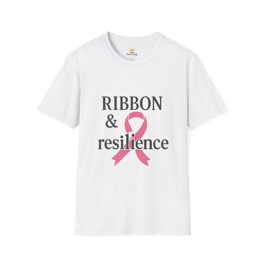Ribbon and Resilience Breast Cancer Awareness Shirt | Pink Support Tee for Fighters and Survivors